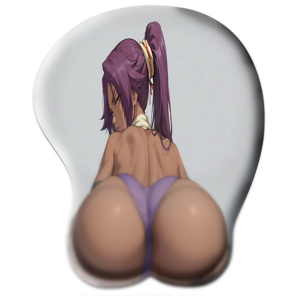 3D butt Anime Mouse Pad with Ergonomic Wrist Support XL, New Yoruichi #01