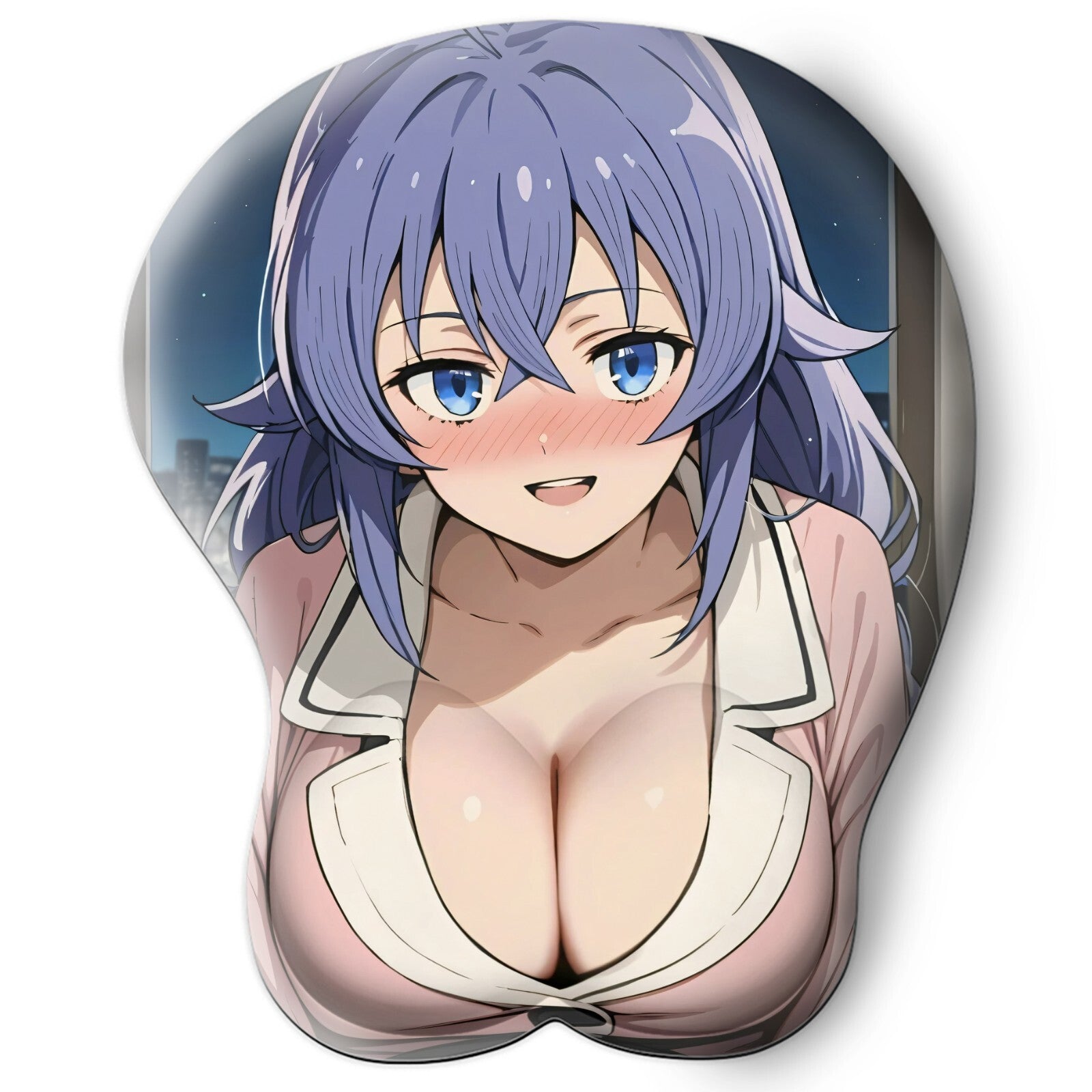 3D oppai Anime Mouse Pad with Wrist Rest by Mushoku Tensei Roxy Migurdia #01