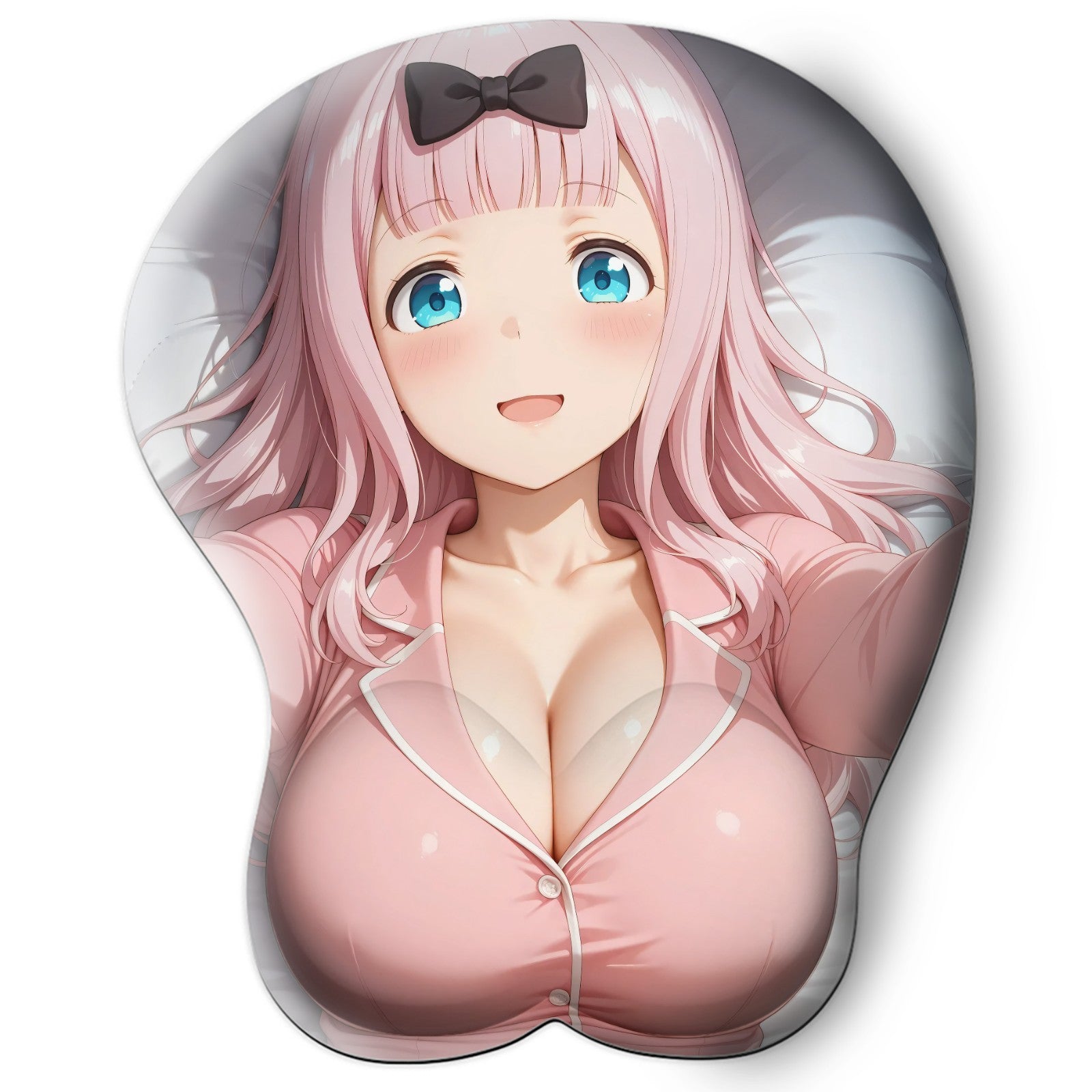3D Oppai Anime Mouse Pad with Wrist Rest by Kaguya-sama Chika Fujiwara #01
