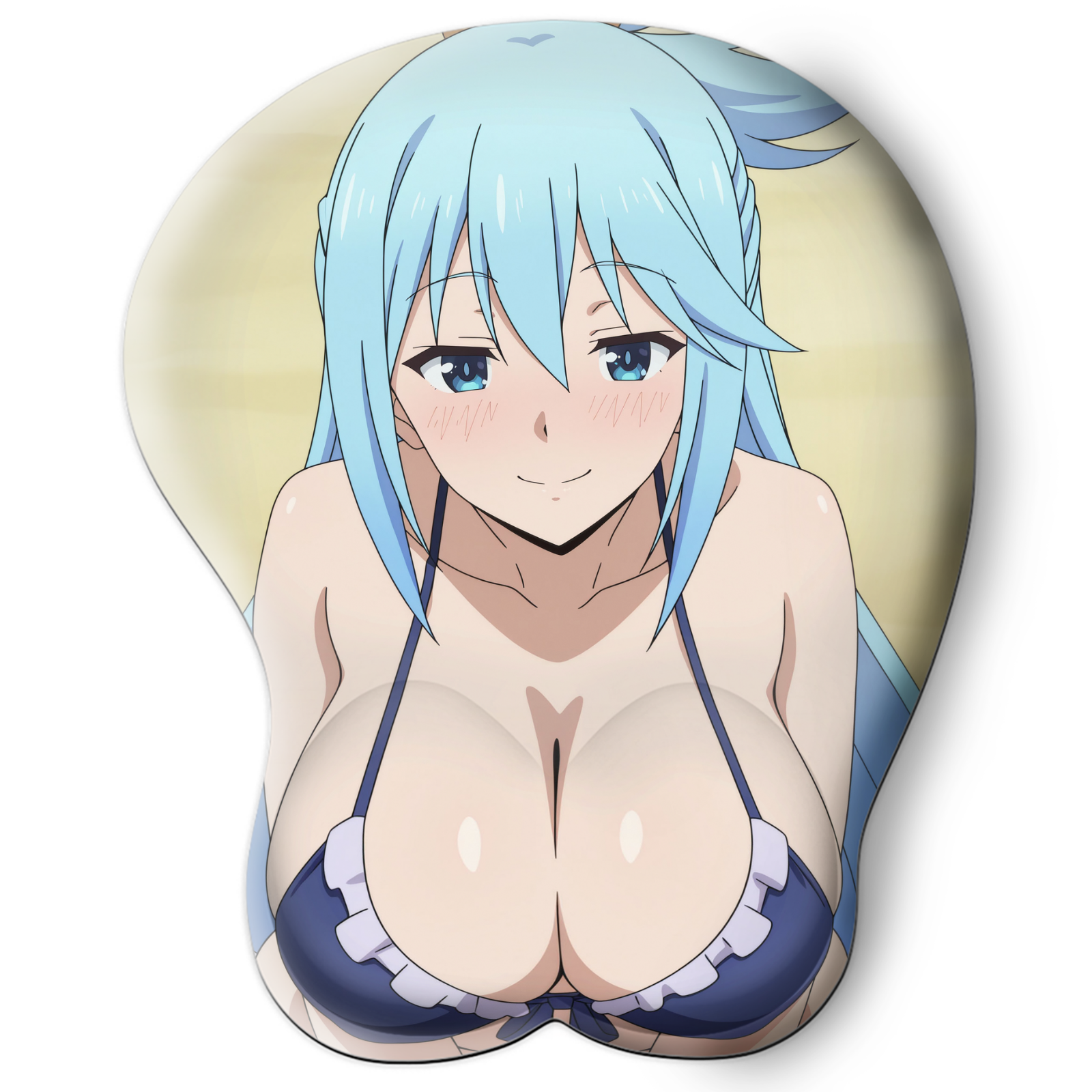 3D oppai Anime Mouse Pad with Wrist Rest by konosuba Aqua #02