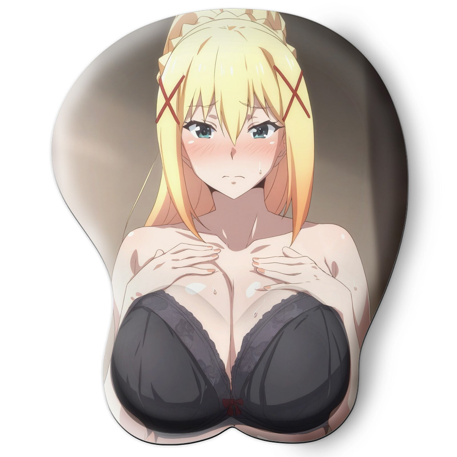 3D oppai Anime Mouse Pad with Wrist Rest by konosuba Darkness #02