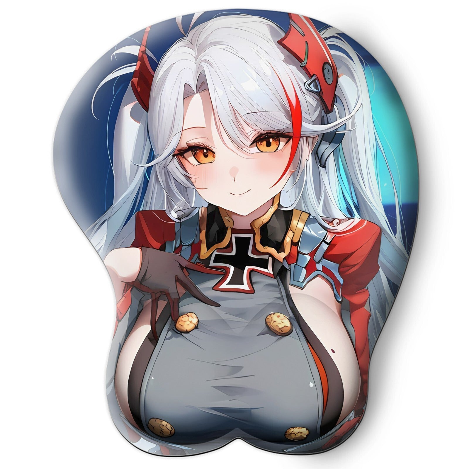 3D oppai Anime Mouse Pad with Wrist Rest by Azur Lane Prinz Eugen  #01
