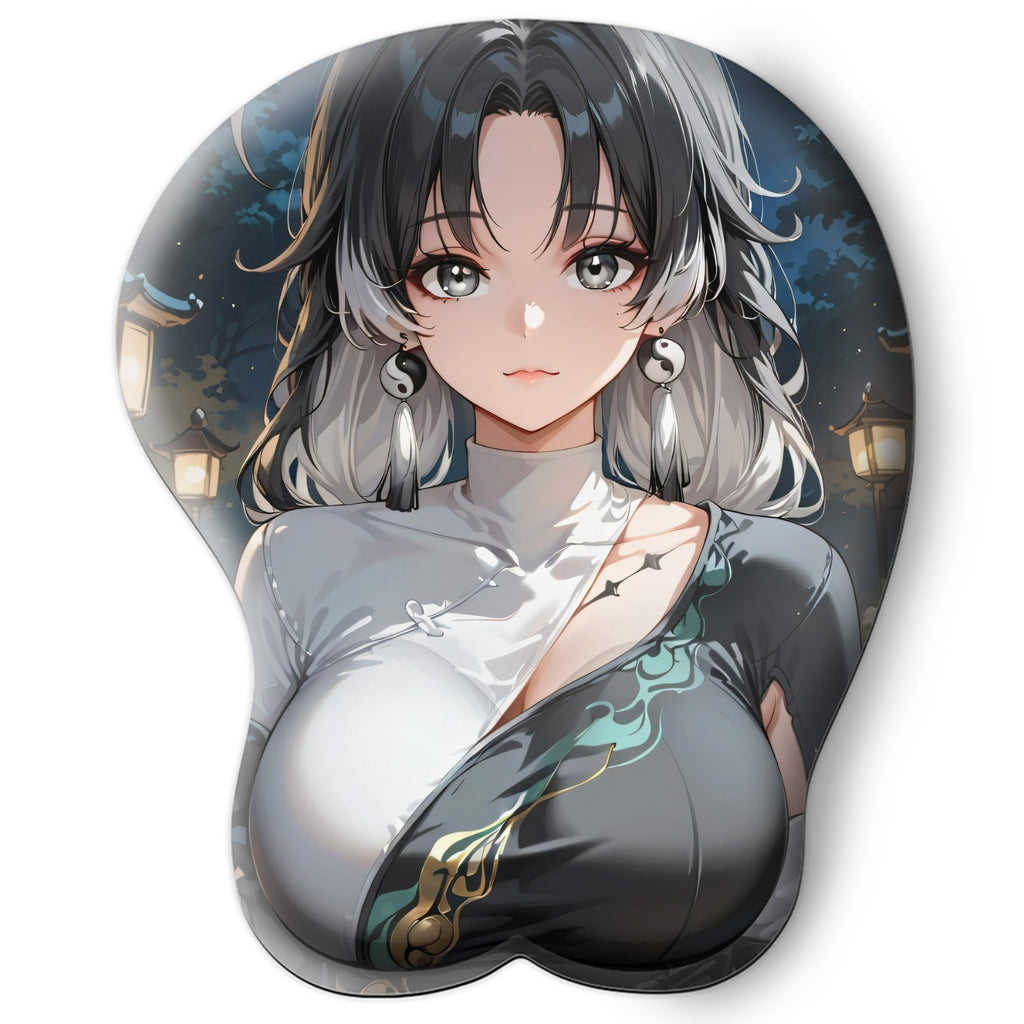 3D oppai Anime Mouse Pad with Wrist Rest by Wuthering Waves Jianxin #01