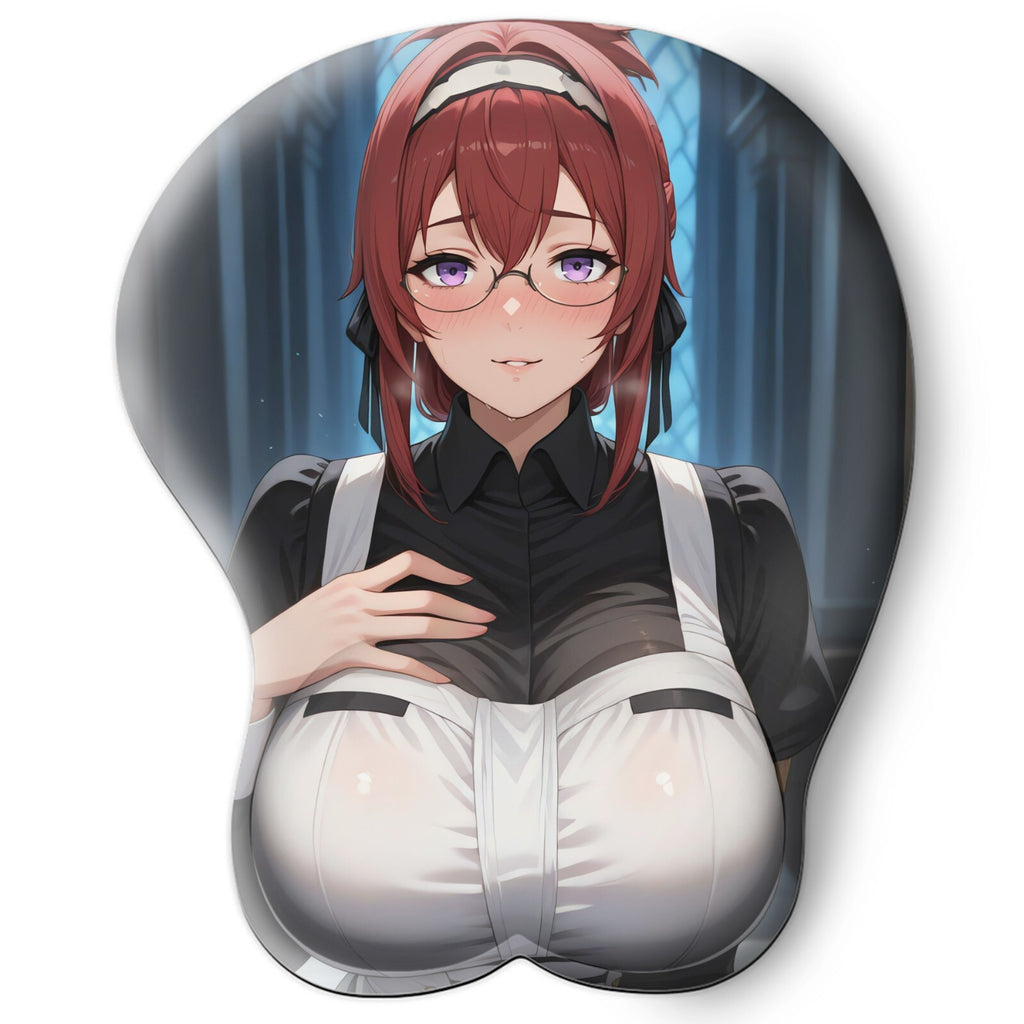 3D oppai Anime Mouse Pad with Wrist Rest by Mushoku Tensei Lilia Greyrat #01