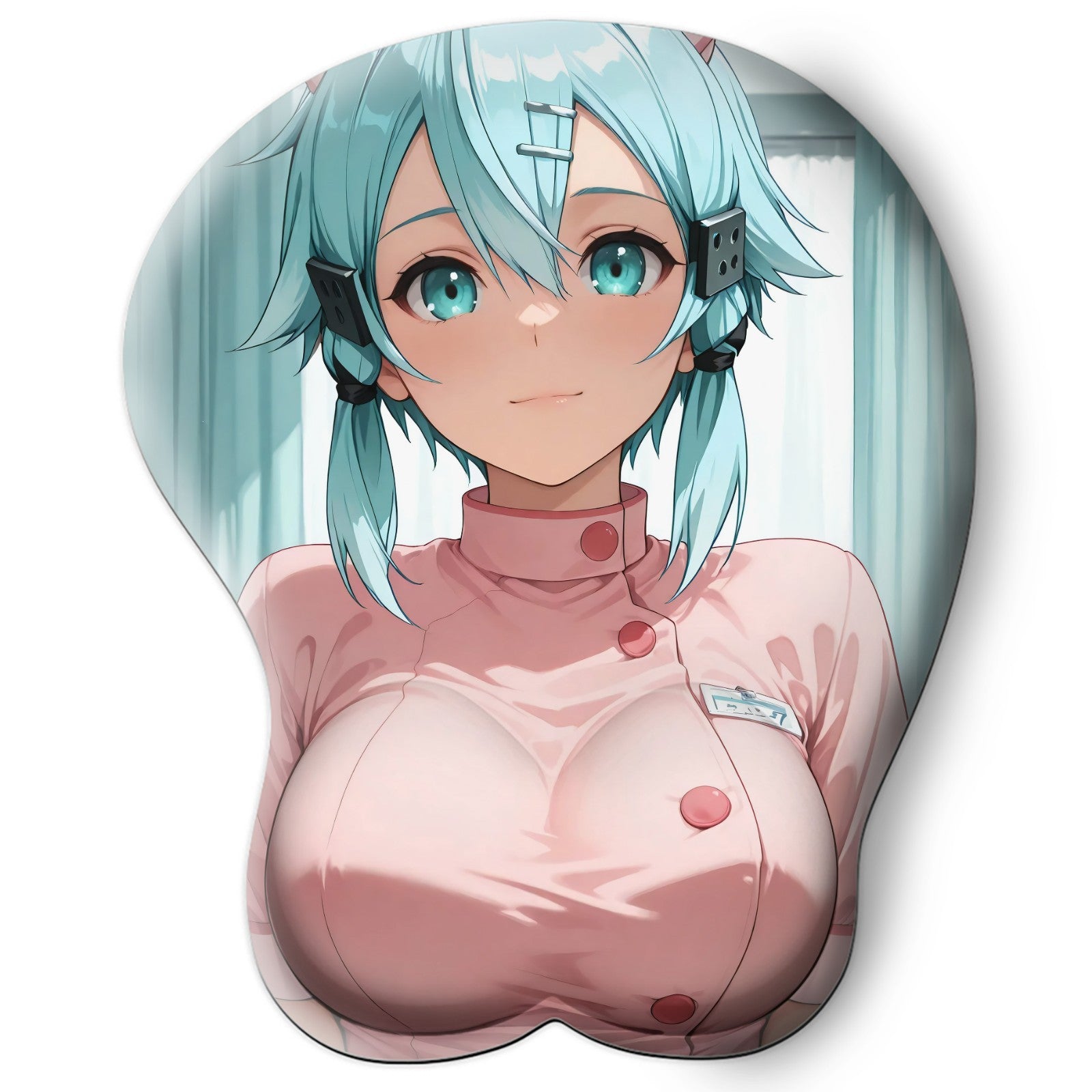 3D Oppai Anime Mouse Pad with Wrist Rest by Sword Art Online Asada Sinon #01