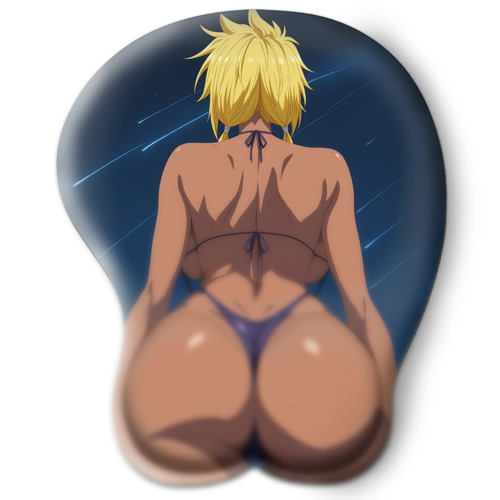3D butt Anime Mouse Pad with Ergonomic Wrist Support XL, New Harribel #01
