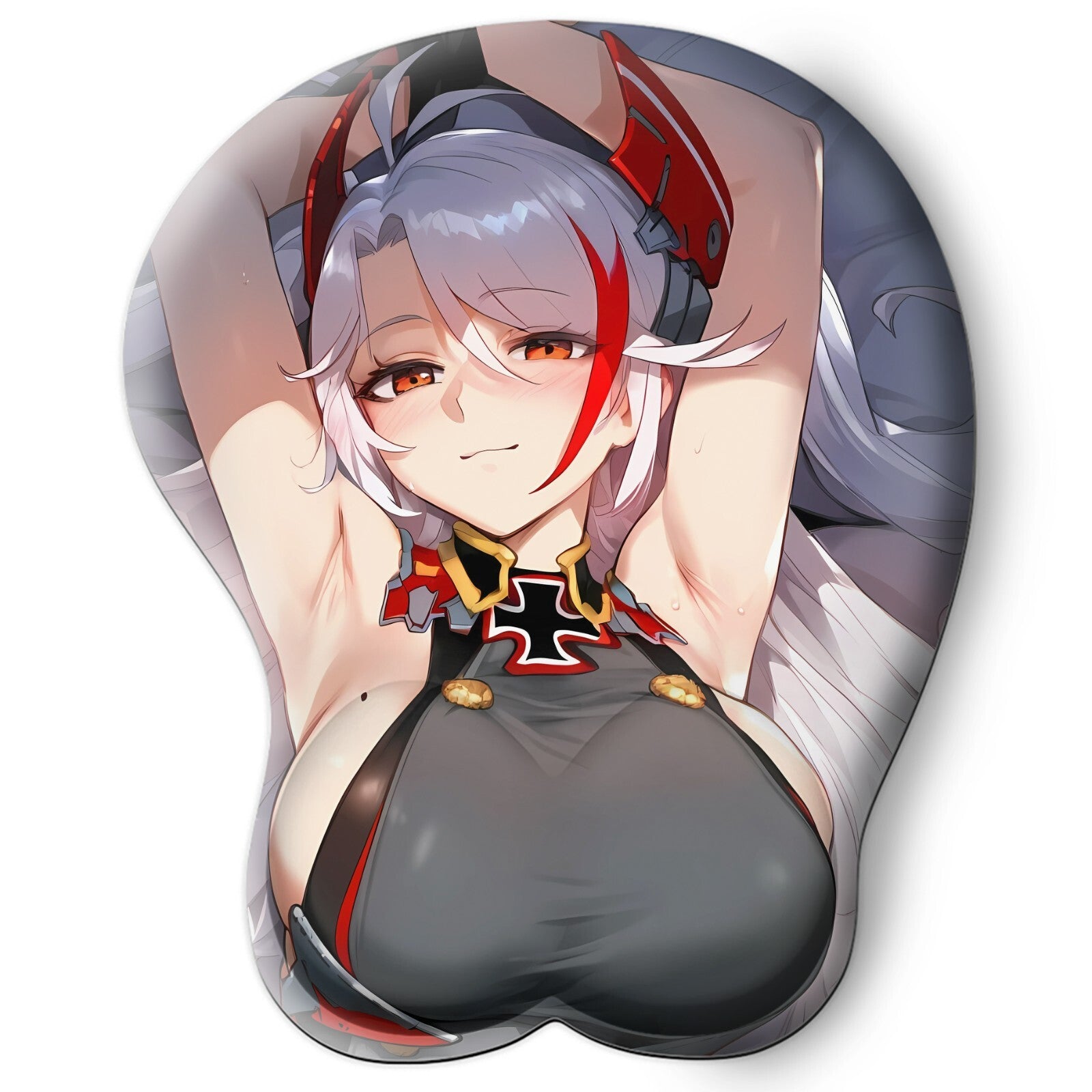 3D oppai Anime Mouse Pad with Wrist Rest by Azur Lane Prinz Eugen  #03