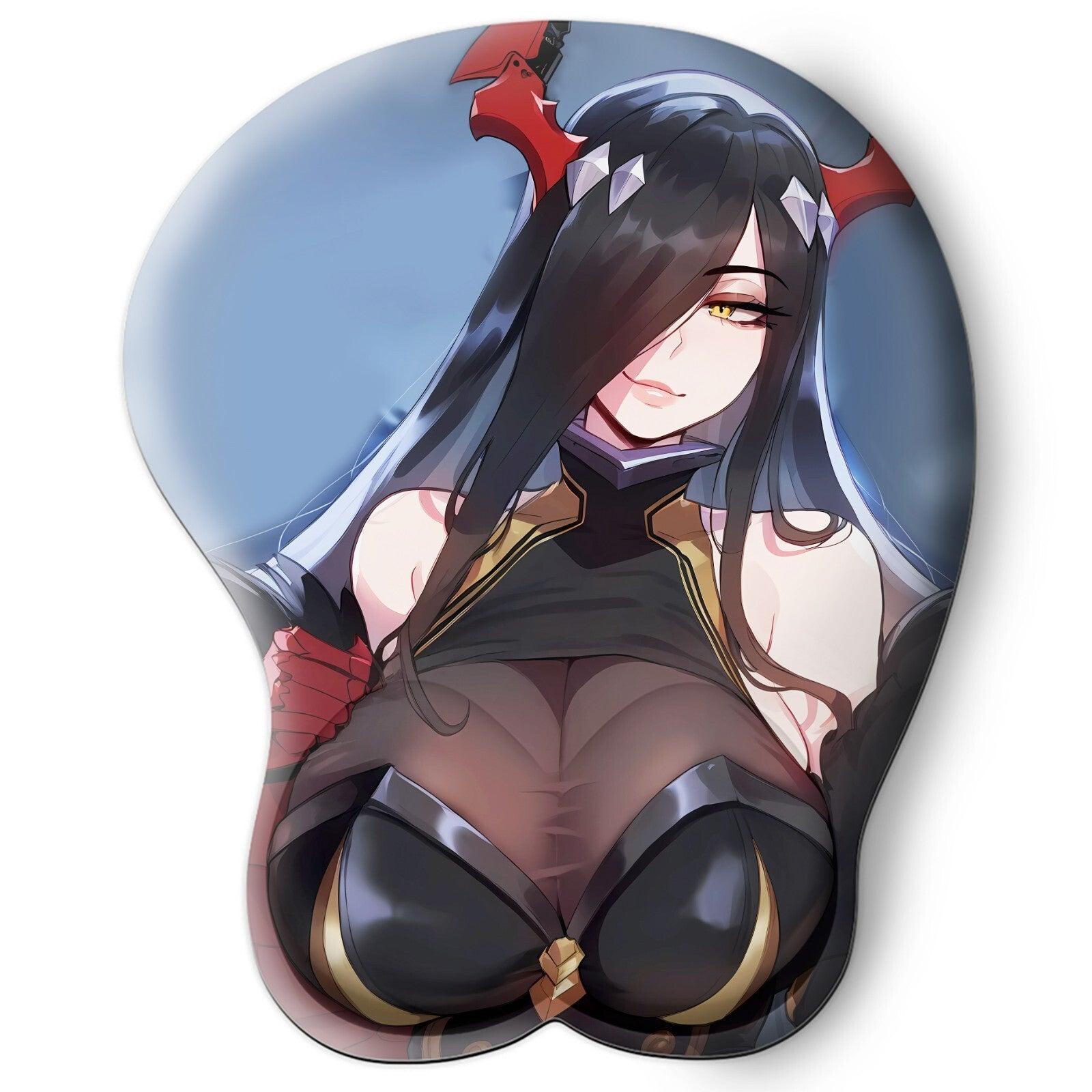 3D oppai Anime Mouse Pad with Wrist Rest by Azur Lane Friedrich  #03