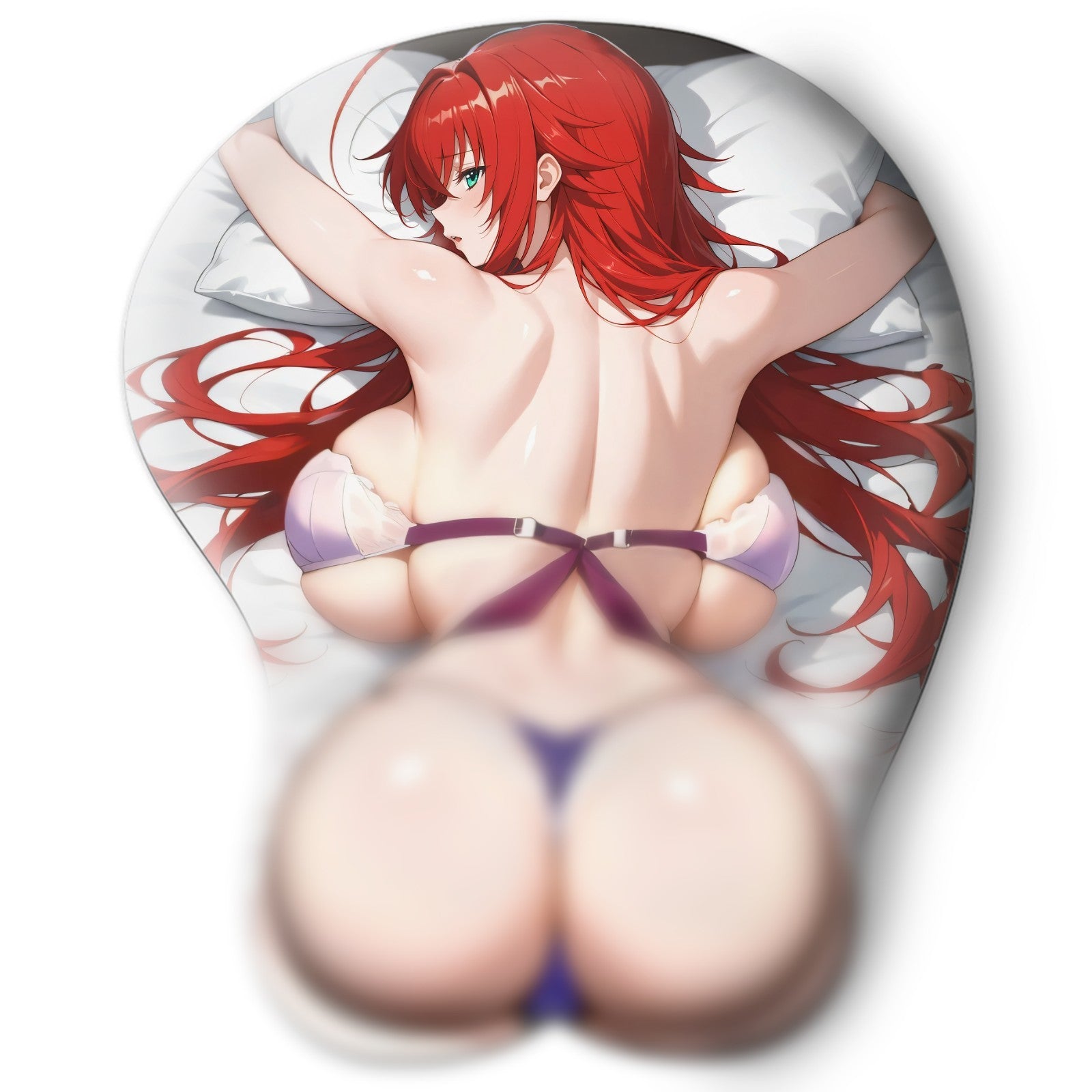 3D butt Anime Mouse Pad with Wrist Rest by High School DxD Rias Gremory #02