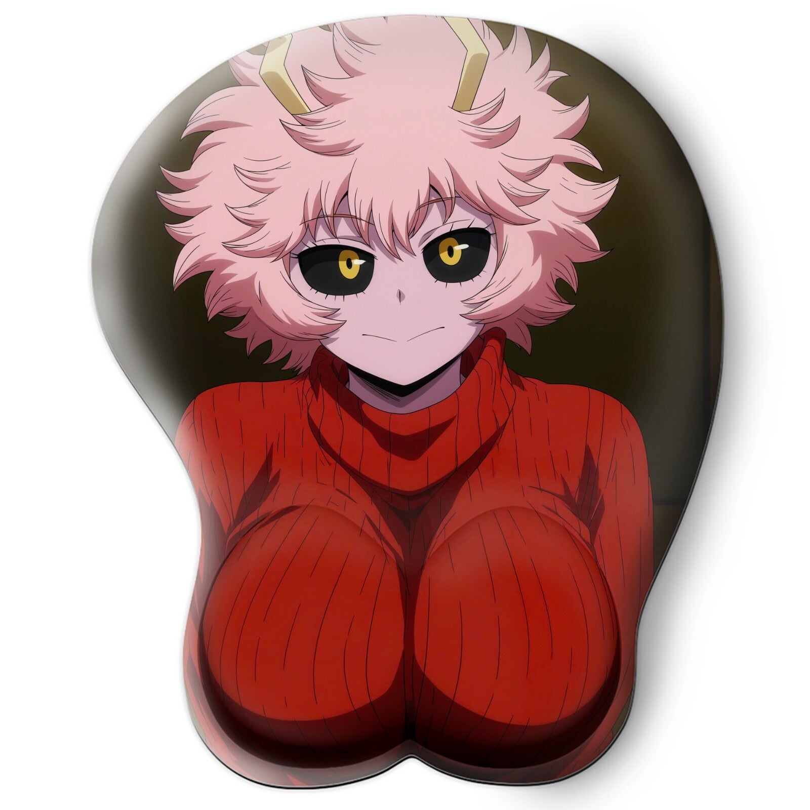 3D oppai Anime Mouse Pad with Wrist Rest by My hero academia mina ashido #01