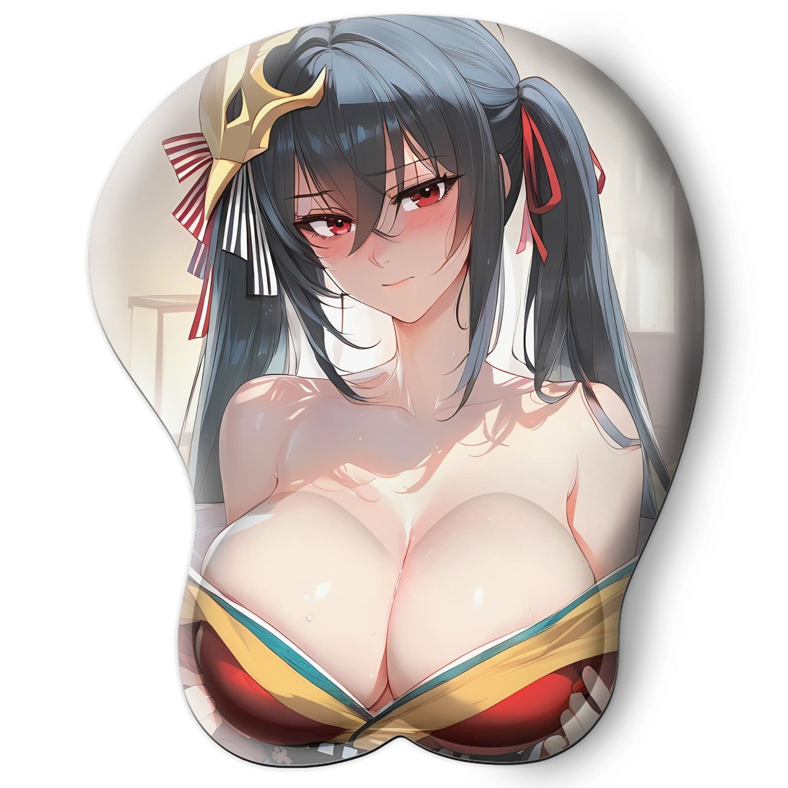 3D oppai Anime Mouse Pad with Wrist Rest by Azur Lane Taihou #02