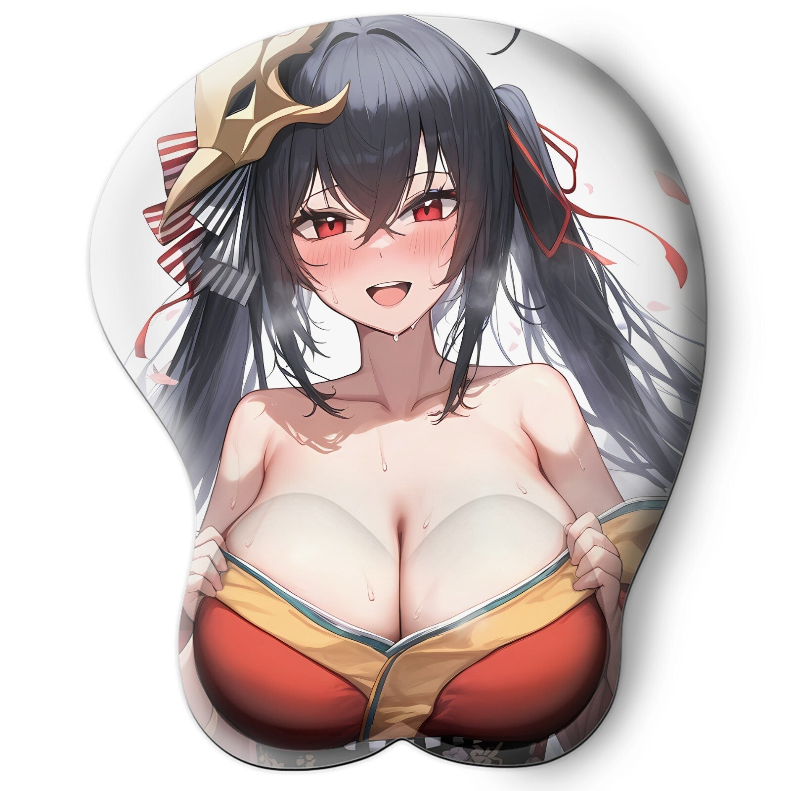3D oppai Anime Mouse Pad with Wrist Rest by Azur Lane Taihou #01