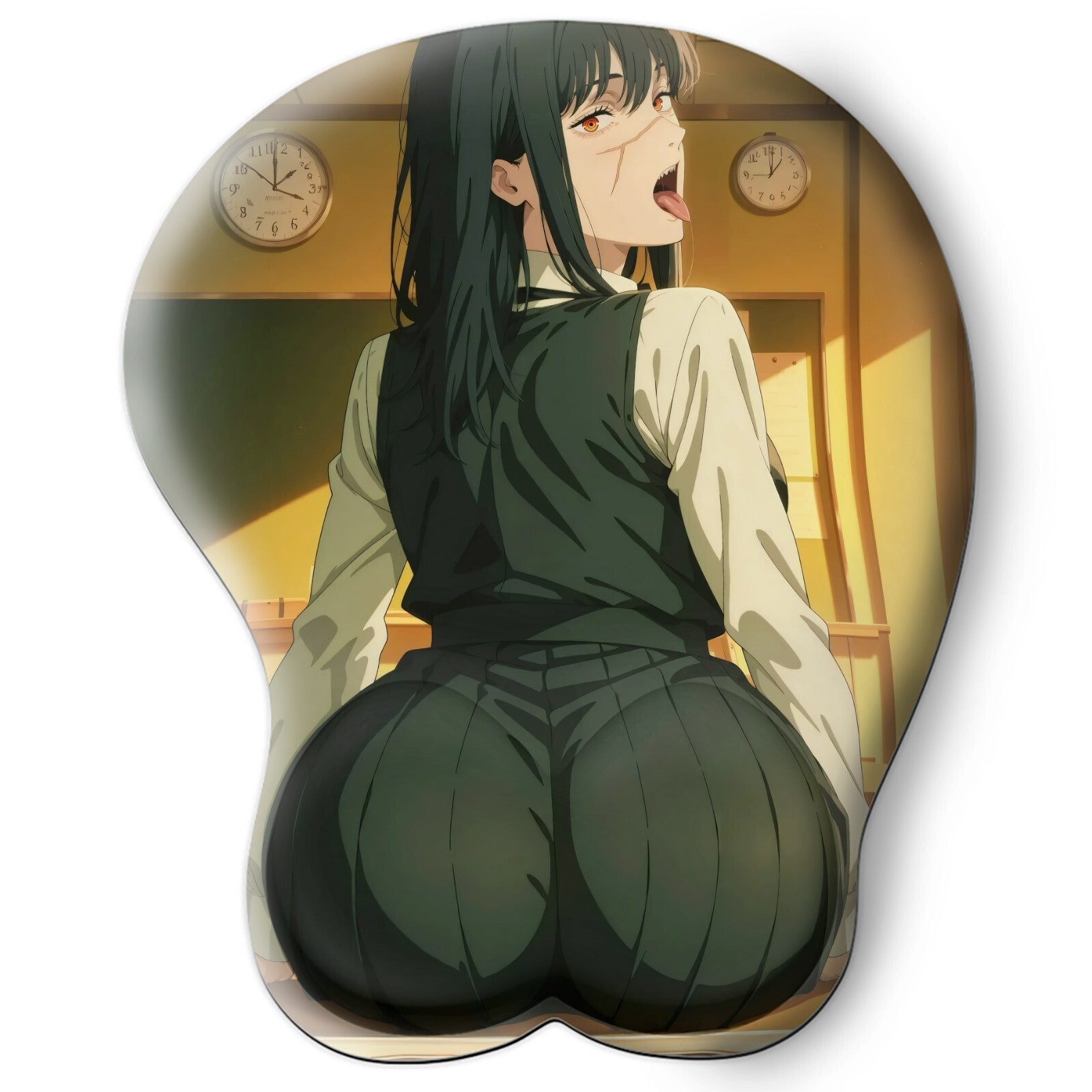 3D butt Anime Mouse Pad with Wrist Rest by Chainsaw Man Yoru #02