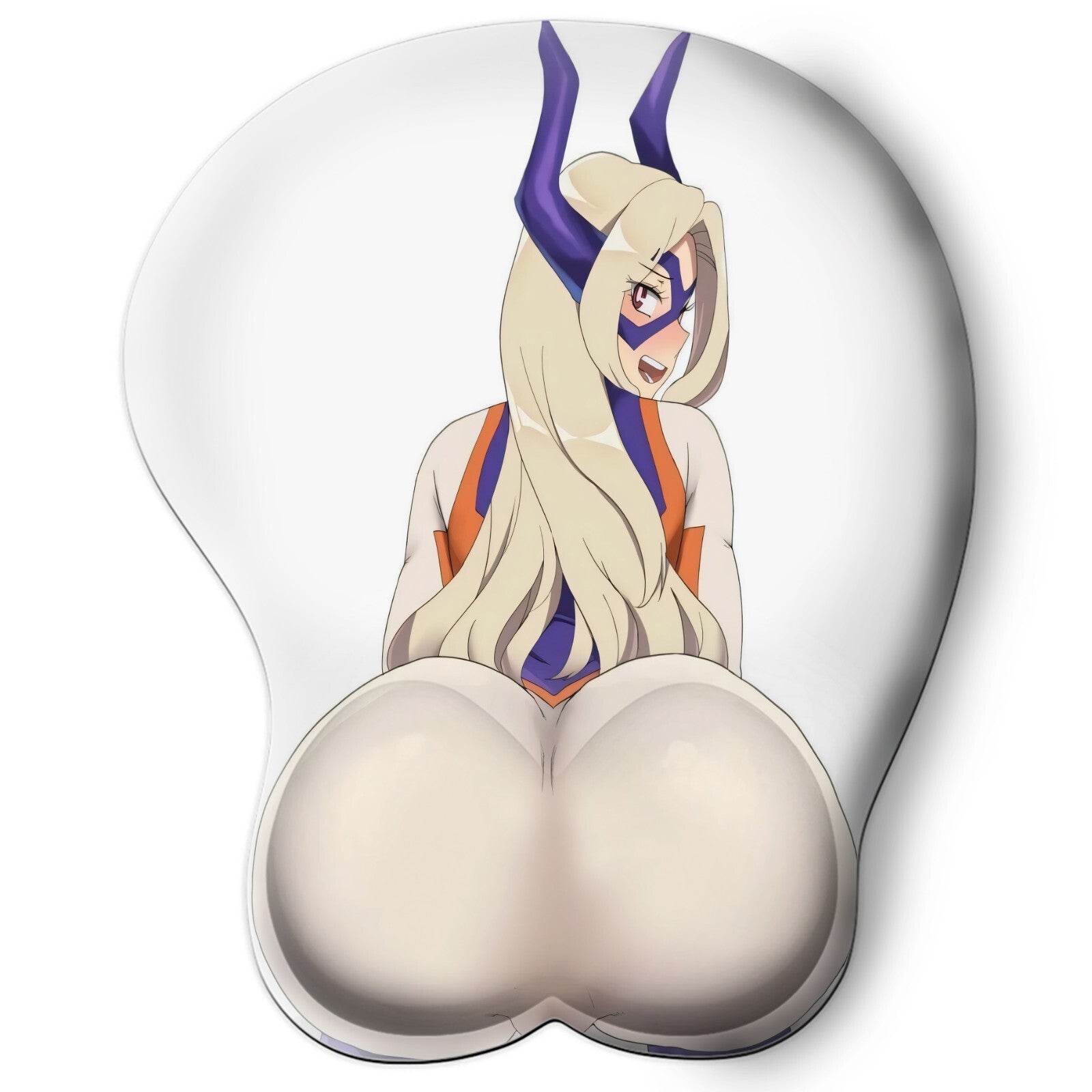 3D butt Anime Mouse Pad with Wrist Rest by My hero academia Mount lady #02