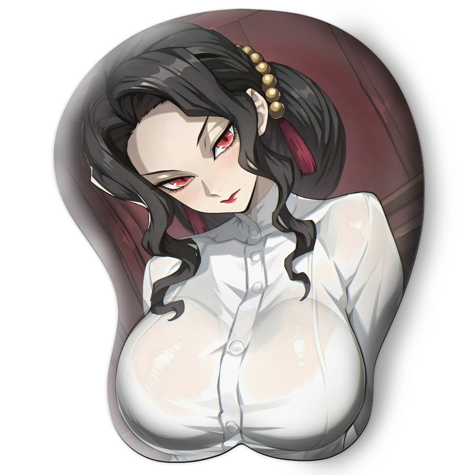 3D oppai Anime MousePad with Wrist Rest by Demon Slayer Muzan Kibutsuji  #01