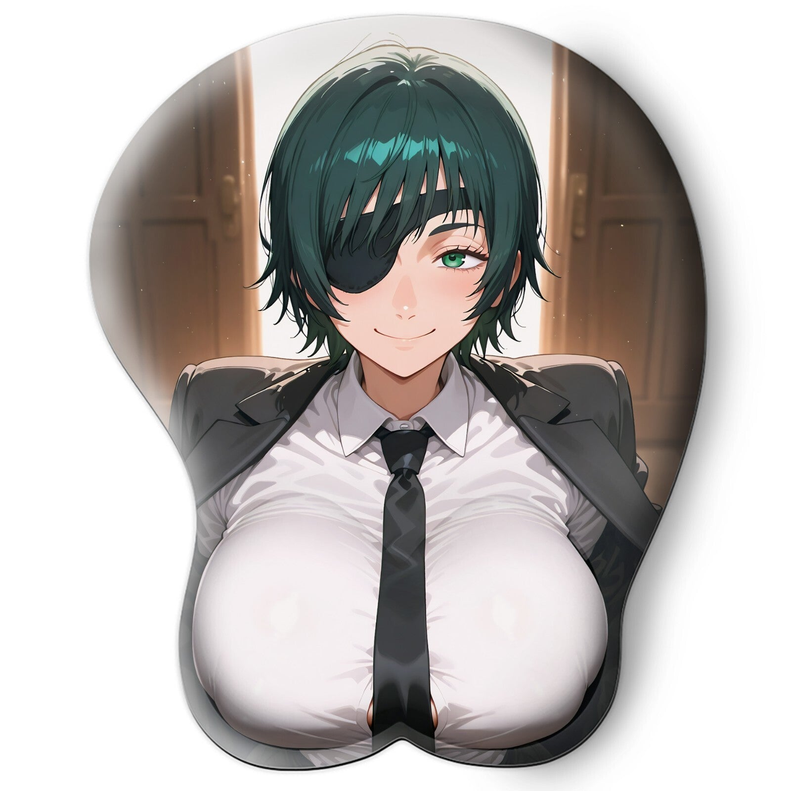 3D oppai Anime Mouse Pad with Wrist Rest by Chainsaw Man Himeno #01