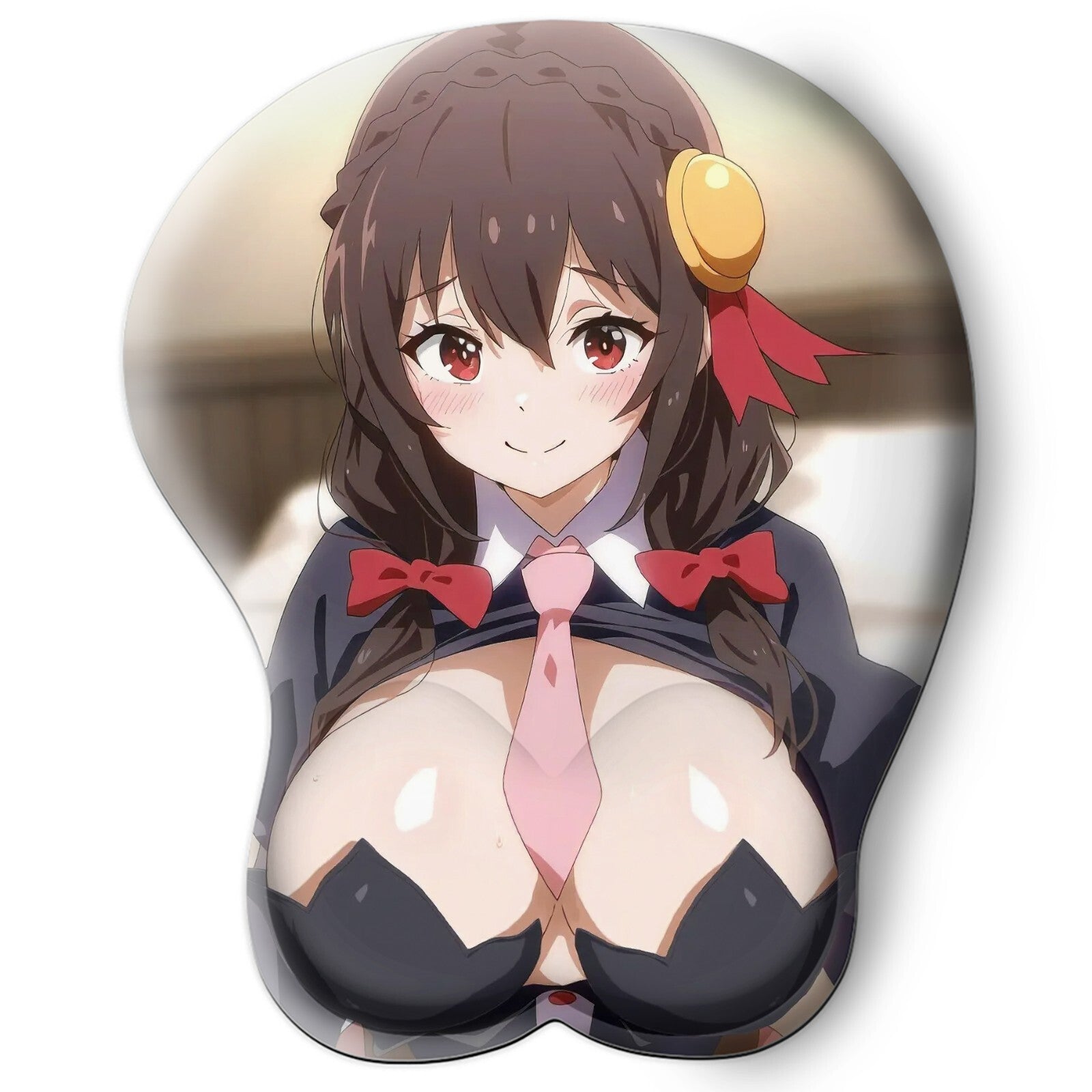 3D oppai Anime Mouse Pad with Wrist Rest by konosuba yunyun #01