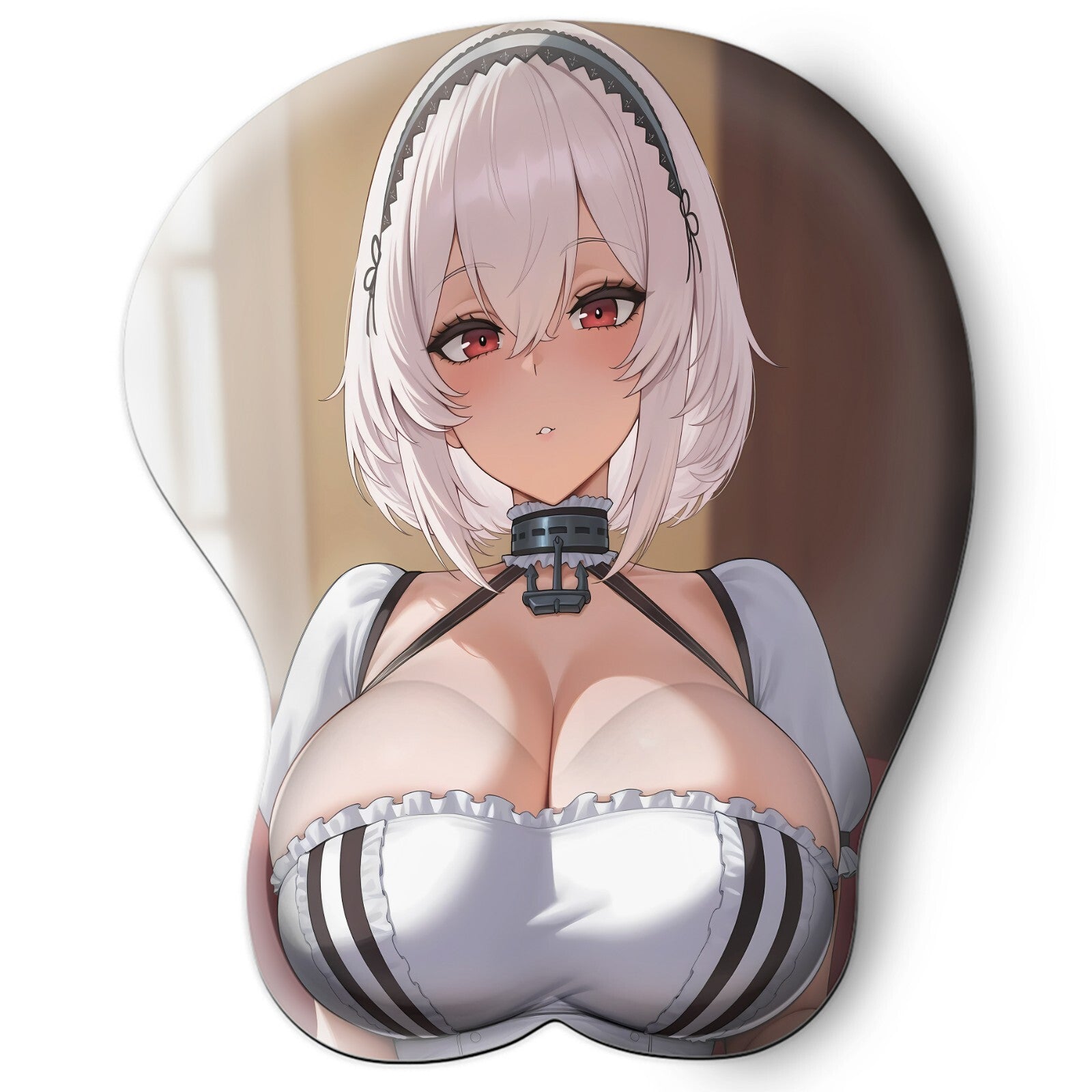 3D oppai Anime Mouse Pad with Wrist Rest by Azur Lane Sirius #01