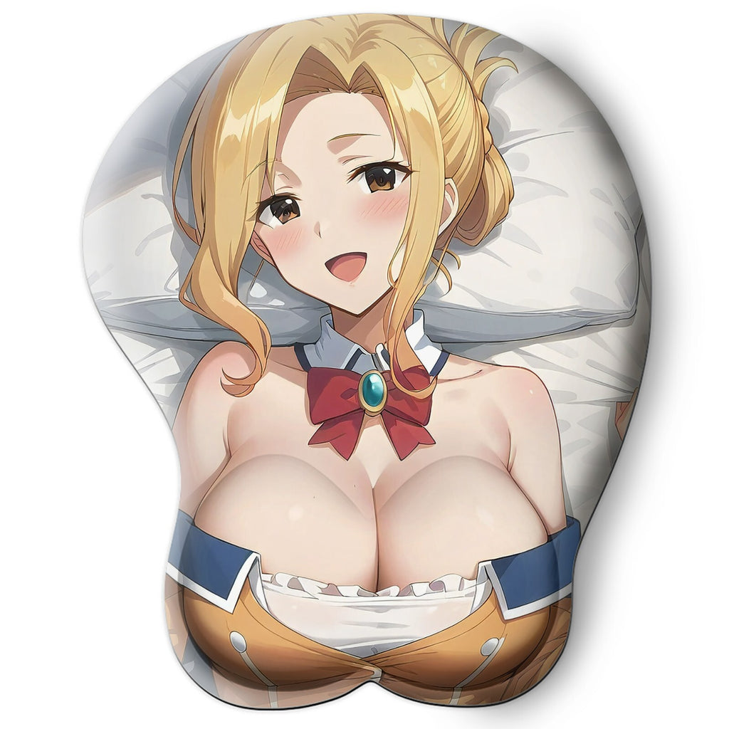 3D oppai Anime Mouse Pad with Wrist Rest by konosuba Luna #01