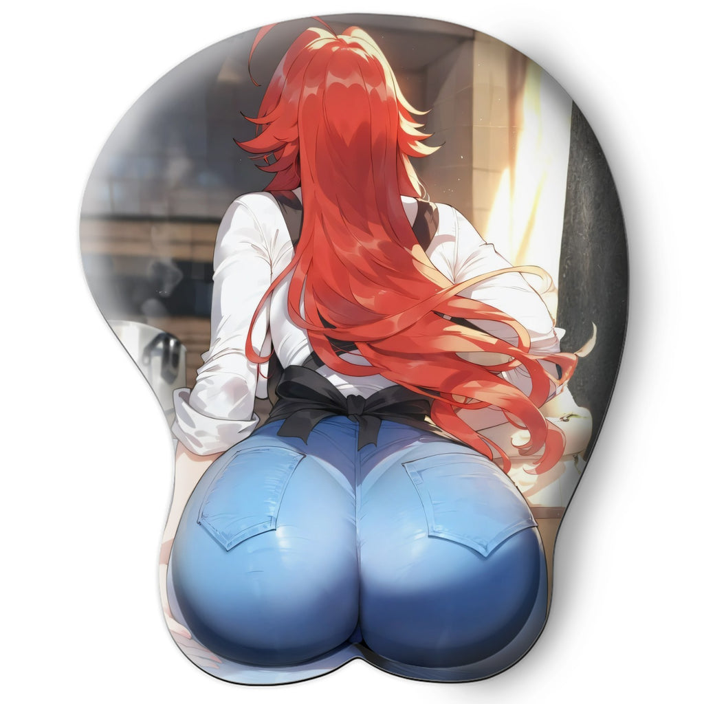 3D butt Anime Mouse Pad with Wrist Rest by High School DxD Rias Gremory #02