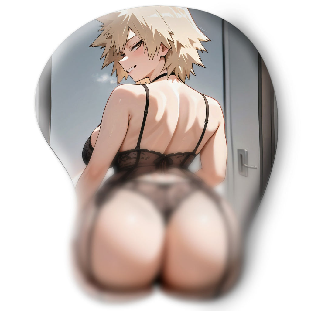 3D butt Anime Mouse Pad with Wrist Rest by My hero academia Mitsuri bakugou #02