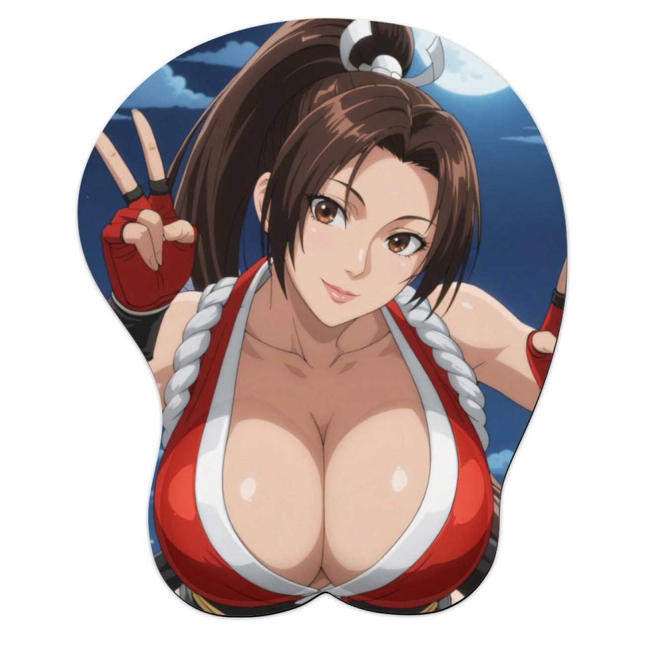 3D Oppai Anime Mouse Pad with Wrist Rest by Street Fighter Mai shiranui #01