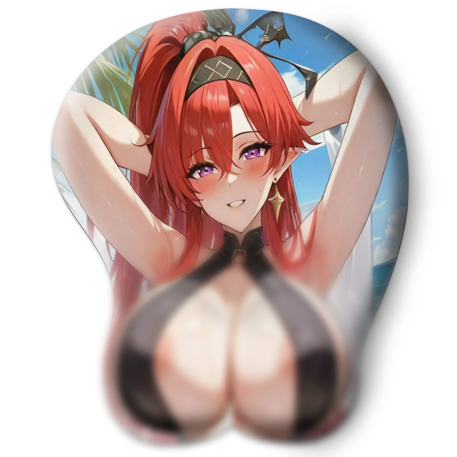 3D oppai Anime Mouse Pad with Wrist Rest by Wuthering Waves Yinlin #01