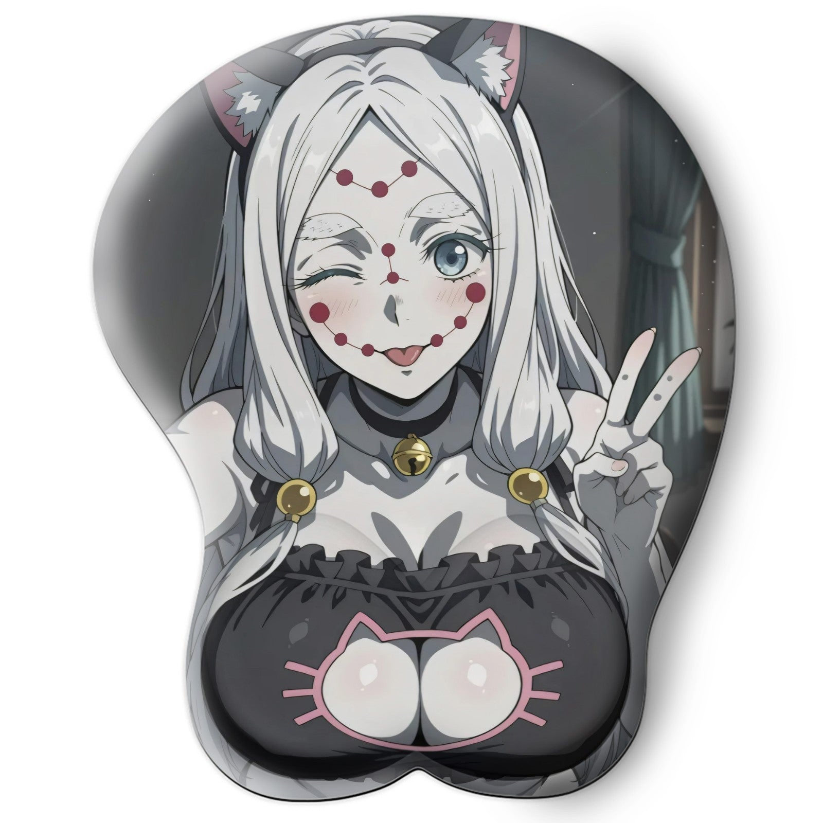 3D oppai Anime MousePad with Wrist Rest by Demon Slayer Spider demon mother #01