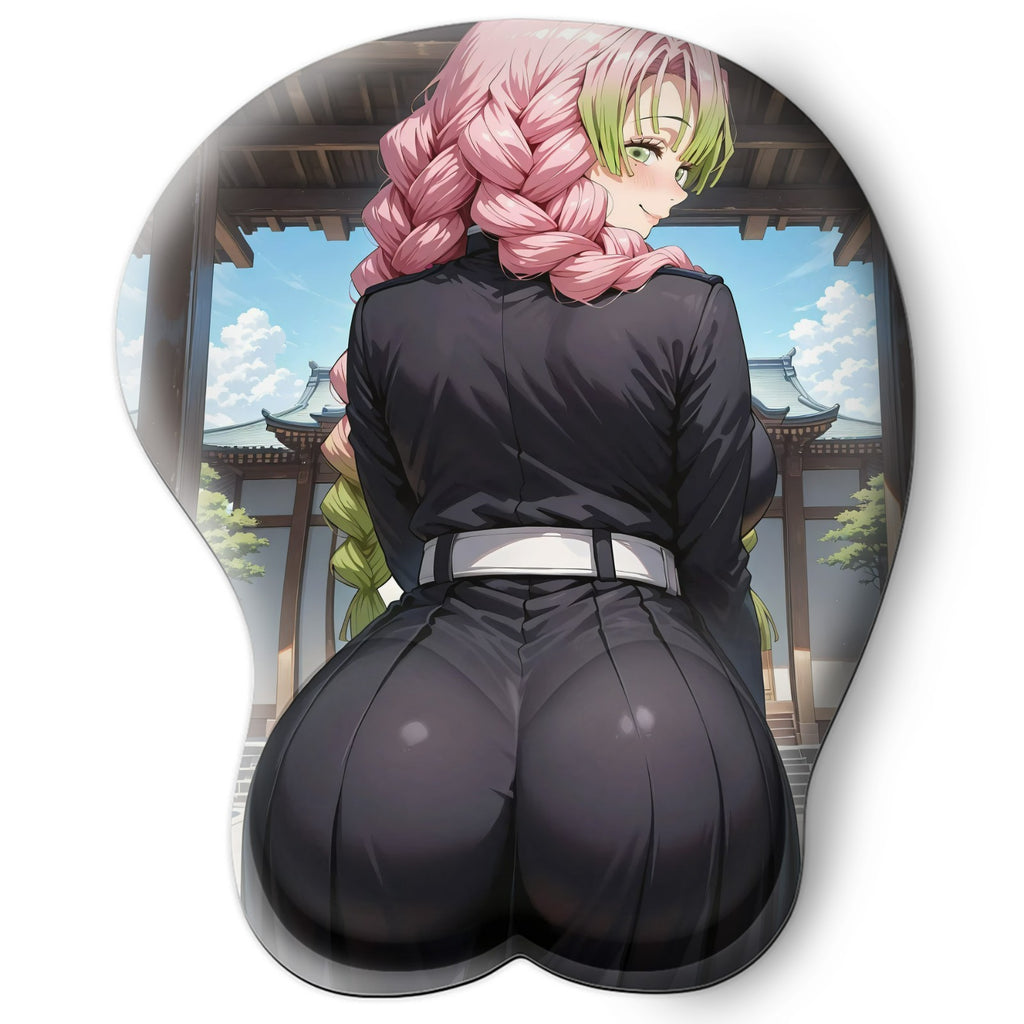 3D butt Anime MousePad with Wrist Rest by Demon Slayer Mitsuri Kanroji #02