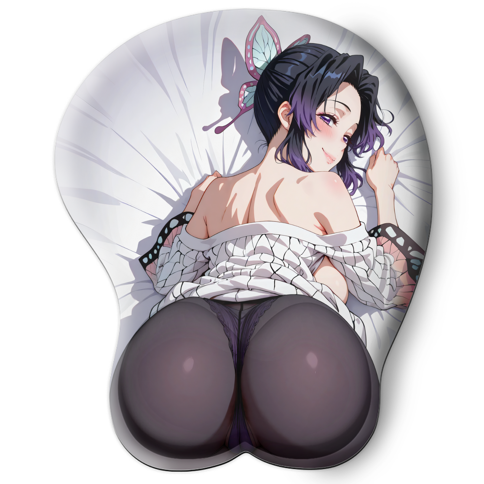 3D butt Anime MousePad with Wrist Rest by  Demon Slayer Shinobu kocho #04