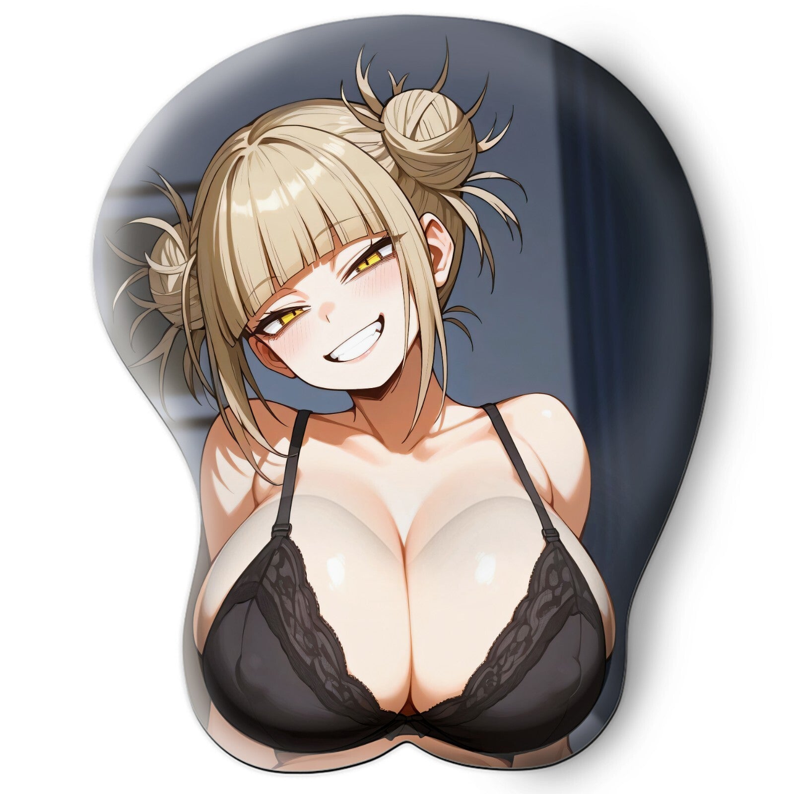 3D oppai Anime Mouse Pad with Wrist Rest by My hero academia Himiko Toga #02
