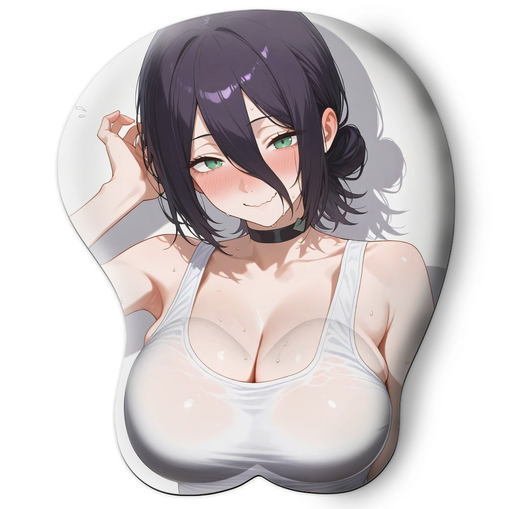 3D oppai Anime Mouse Pad with Wrist Rest by Chainsaw Man Reze #01