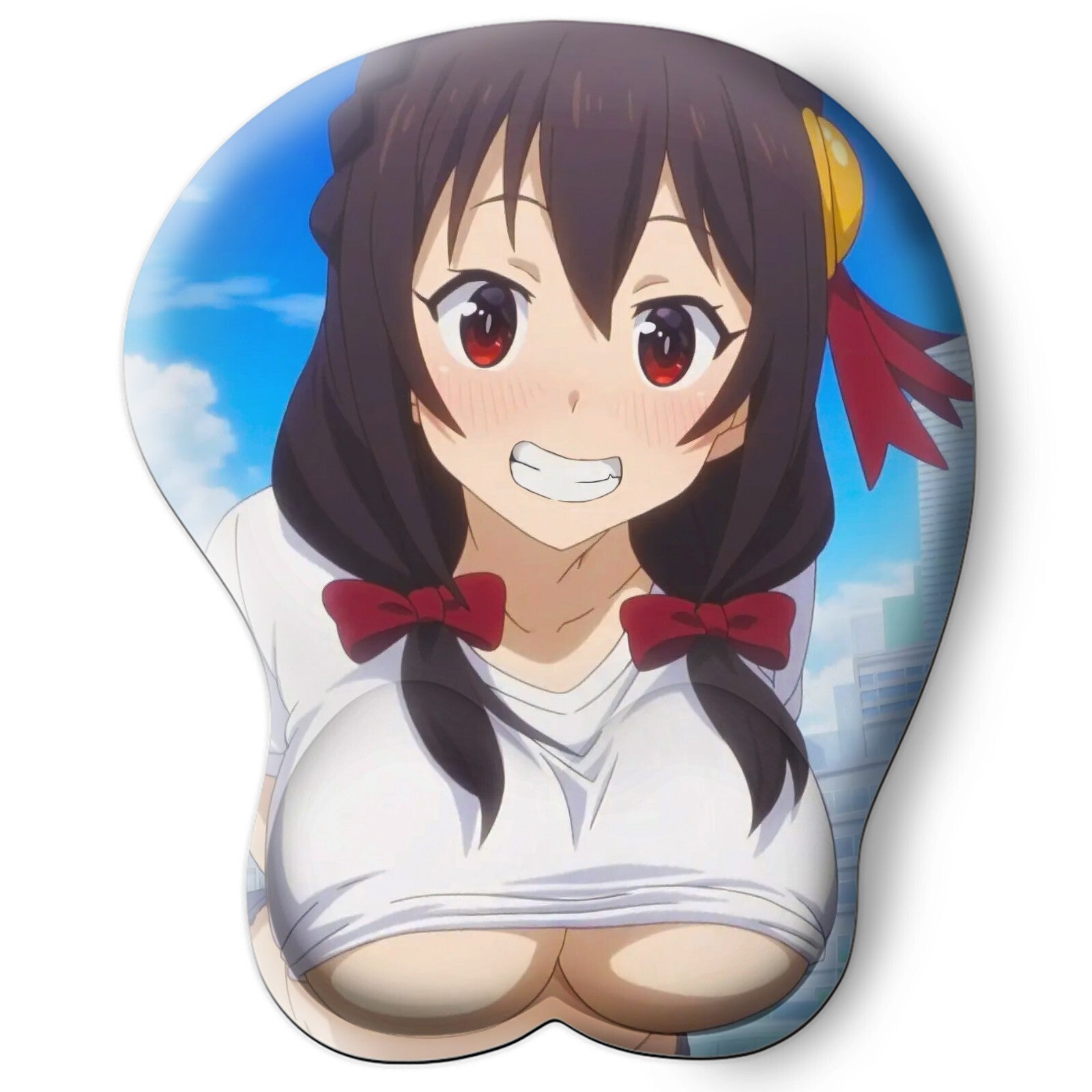 3D oppai Anime Mouse Pad with Wrist Rest by konosuba yunyun #03