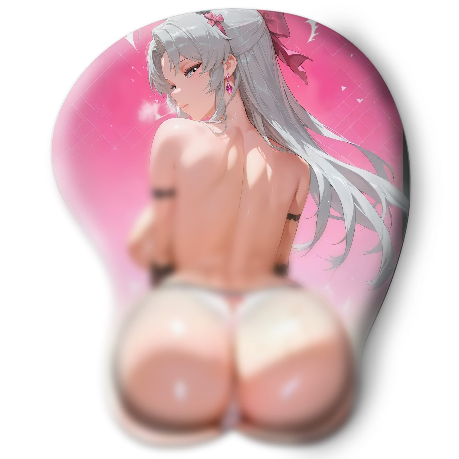 3D butt Anime Mouse Pad with Wrist Rest by Wuthering Waves Carlotta #02