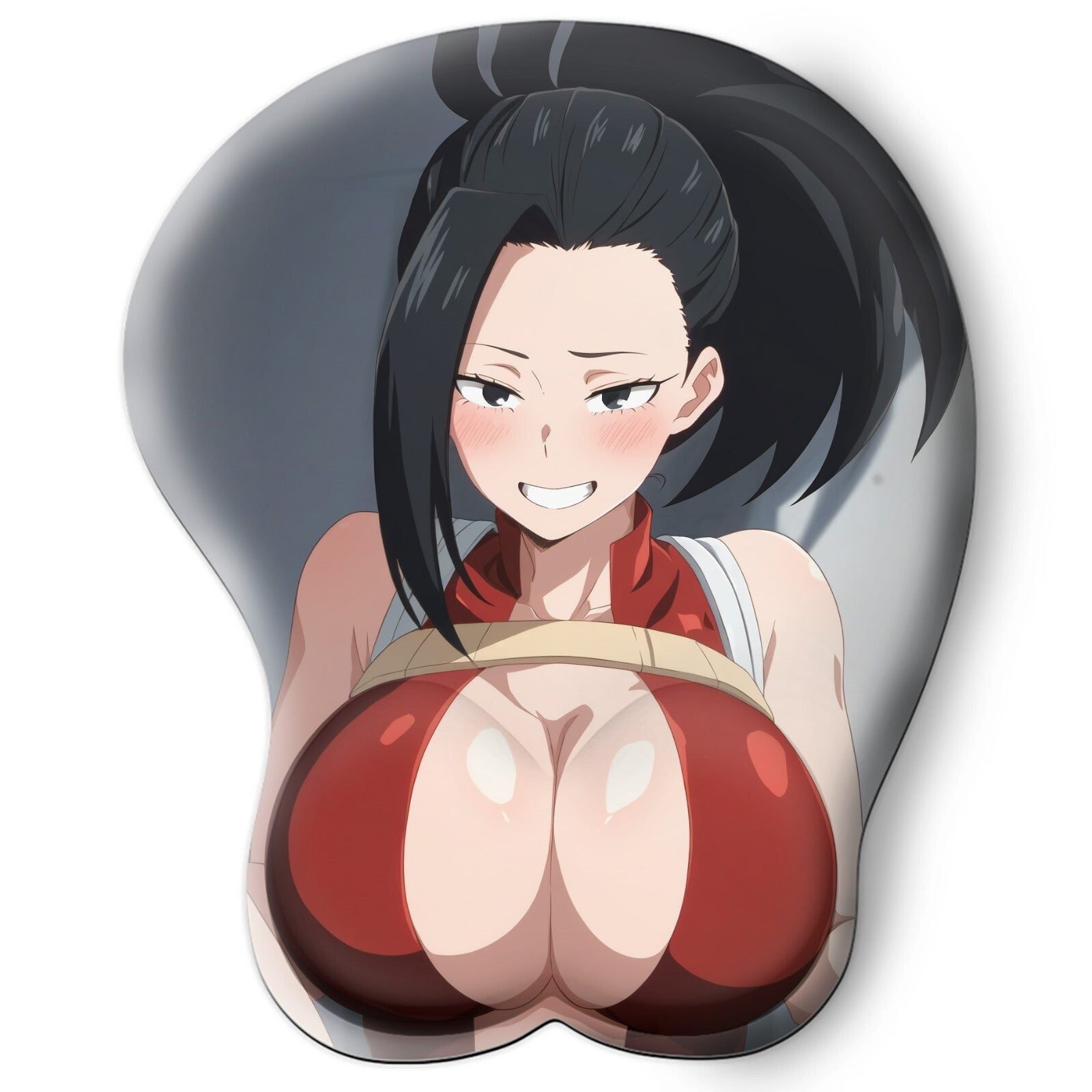 3D Oppai Anime Mouse Pad with Wrist Rest by My hero academia Momo Yaoyorozu #01