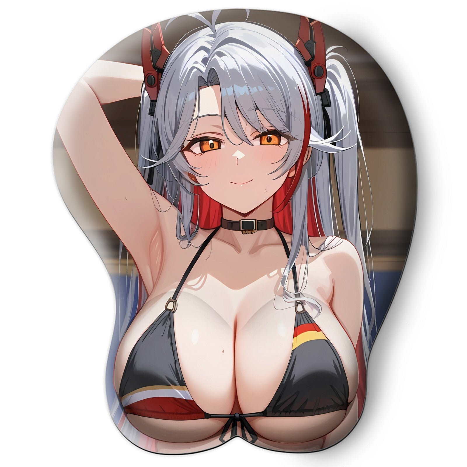 3D oppai Anime Mouse Pad with Wrist Rest by Azur Lane Prinz Eugen  #02
