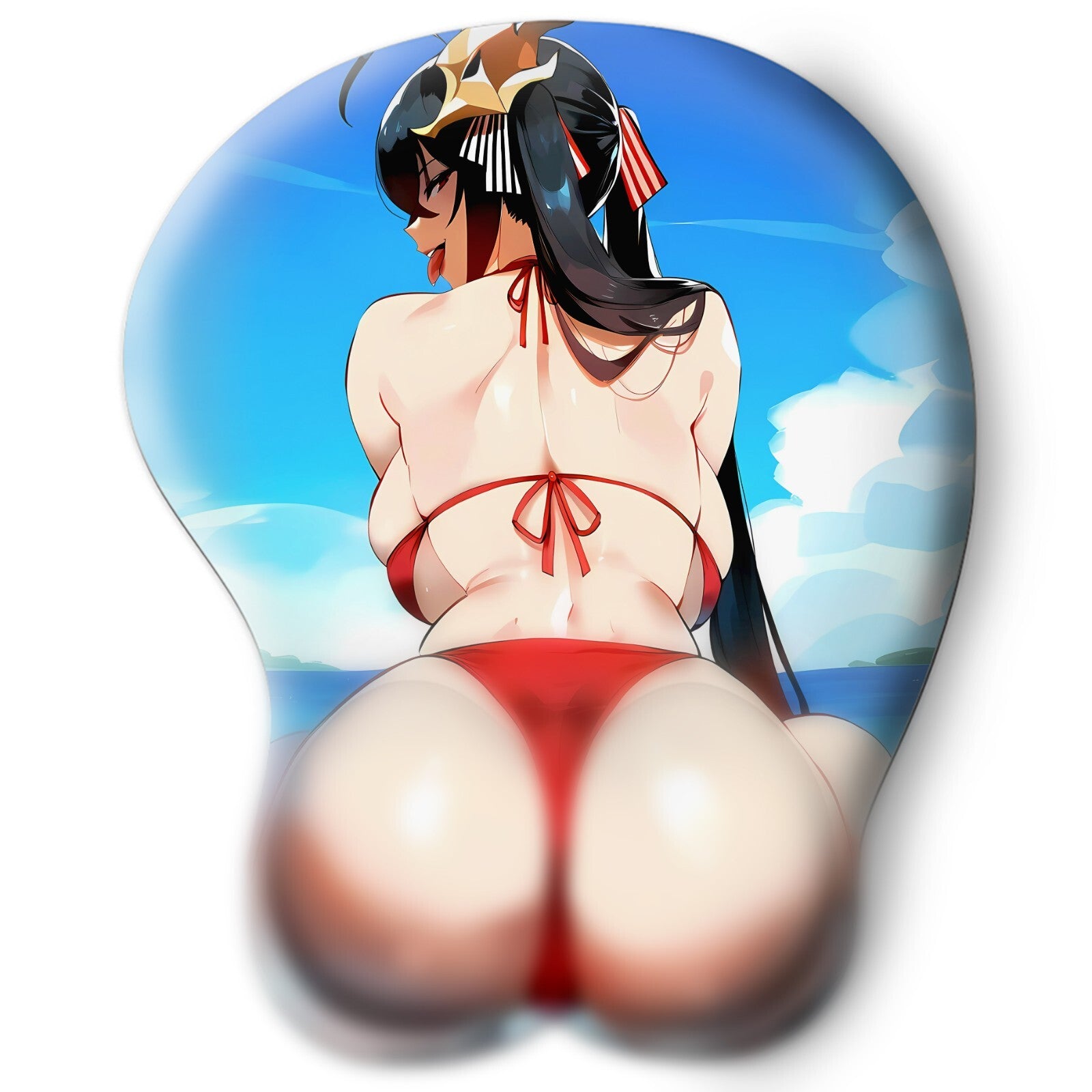 3D butt Anime Mouse Pad with Wrist Rest by Azur Lane Taihou #03