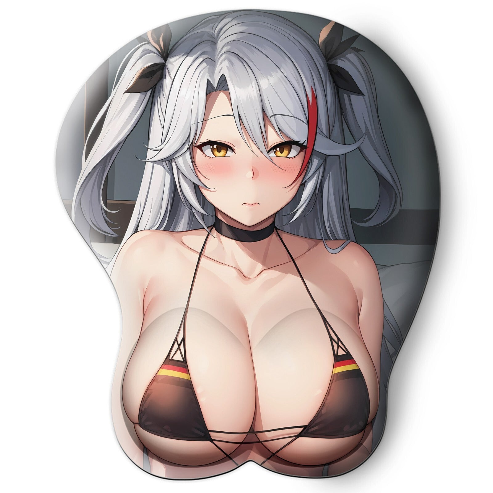 3D oppai Anime Mouse Pad with Wrist Rest by Azur Lane Prinz Eugen  #03