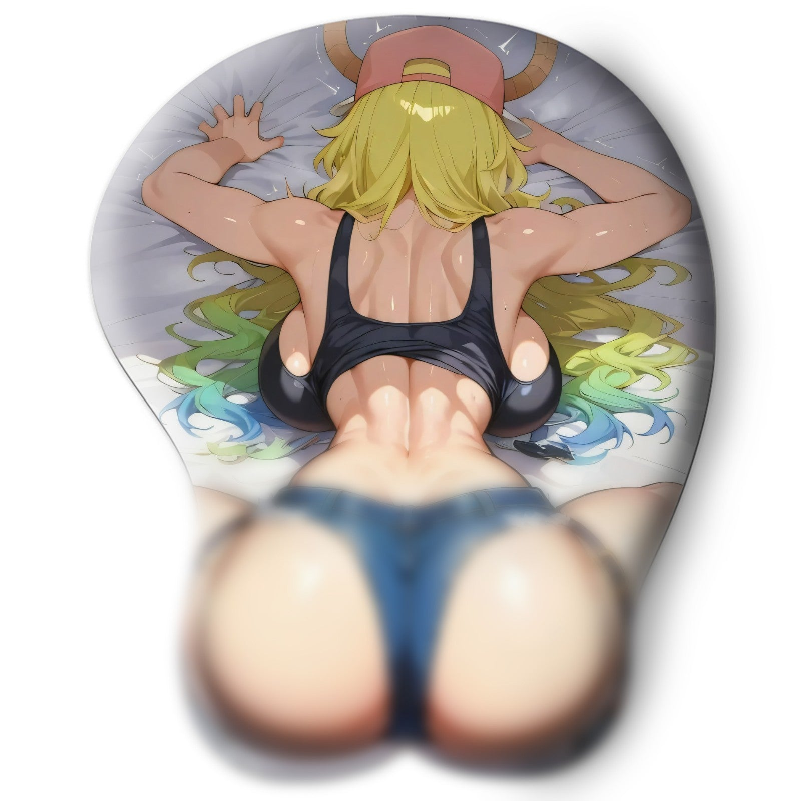 3D butt Anime Mouse Pad with Wrist Rest by Dragon Maid Lucoa #02