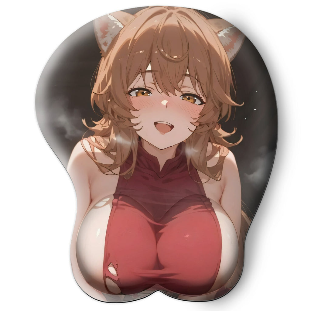 3D oppai Anime Mouse Pad with Wrist Rest by Danmanchi Liliruca Arde #01