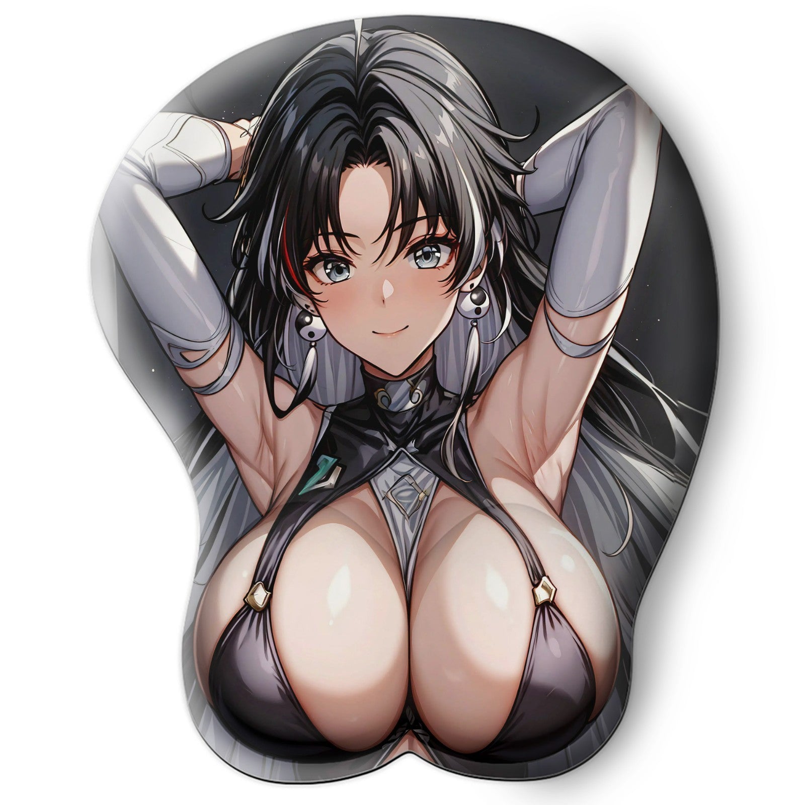 3D oppai Anime Mouse Pad with Wrist Rest by Wuthering Waves Jianxin #01