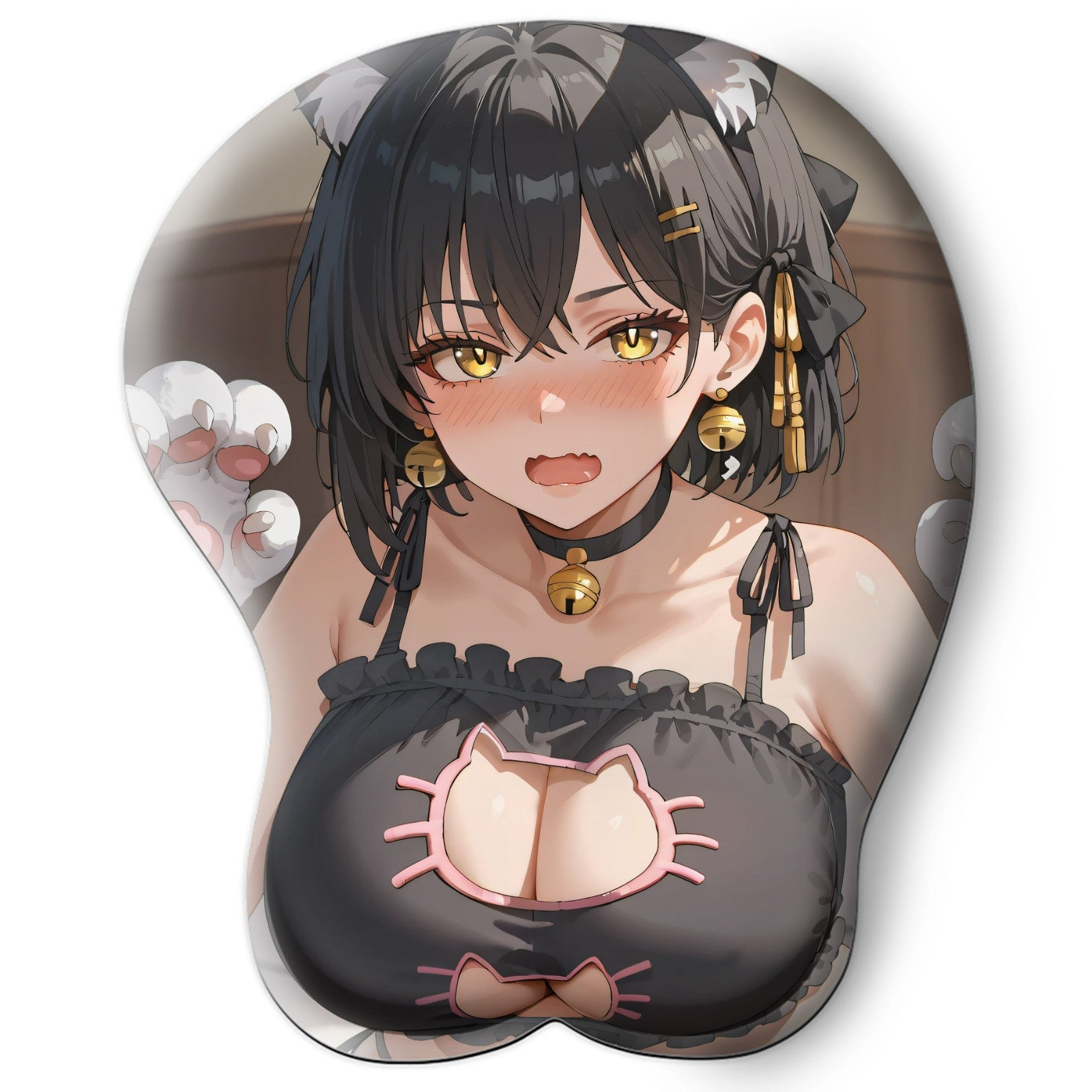 3D oppai Anime Mouse Pad with Wrist Rest by Wuthering Waves Rover #01