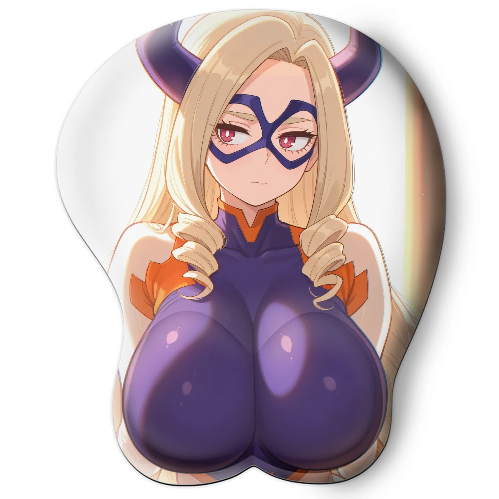 3D oppai Anime Mouse Pad with Wrist Rest by My hero academia Mount lady #01