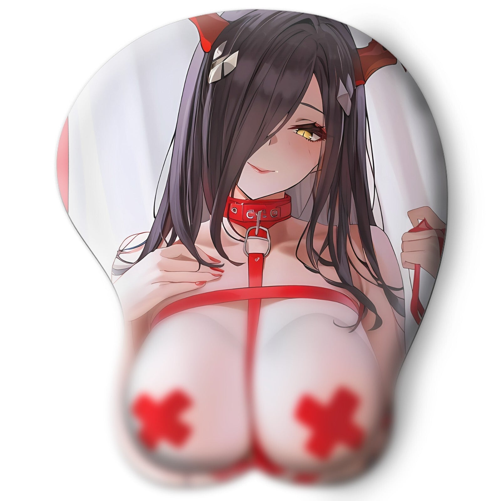 3D oppai Anime Mouse Pad with Wrist Rest by Azur Lane Friedrich  #02
