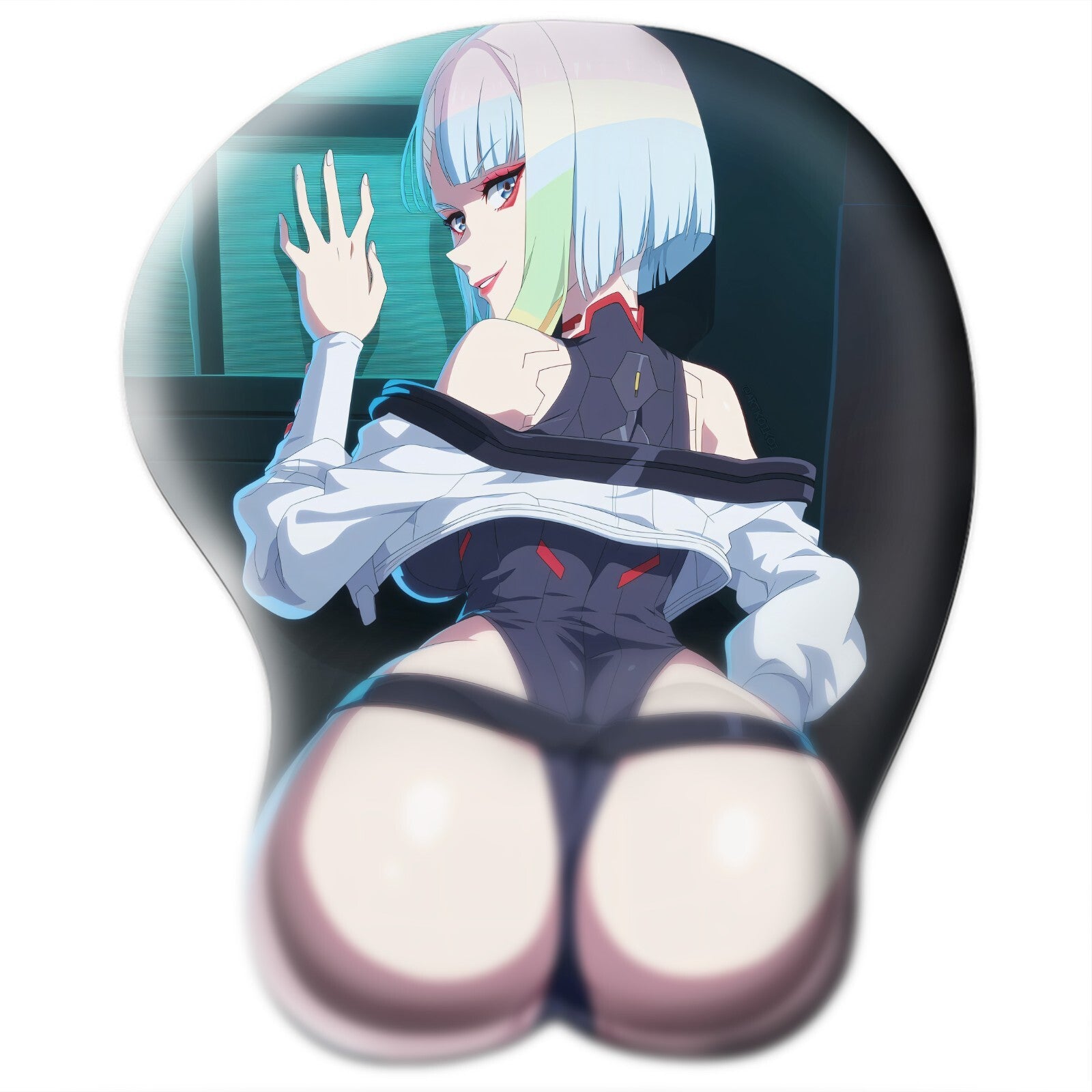 3D butt Anime Mouse Pad with Wrist Rest by Cyberpunk lucyna kushinada (lucy) #02