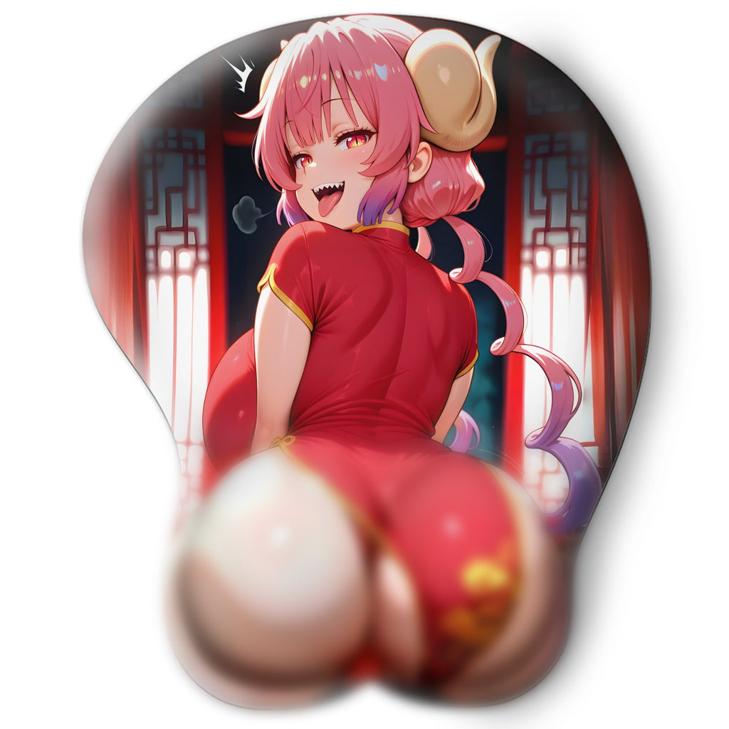 3D butt Anime Mouse Pad with Wrist Rest by Dragon Maid Ilulu #02