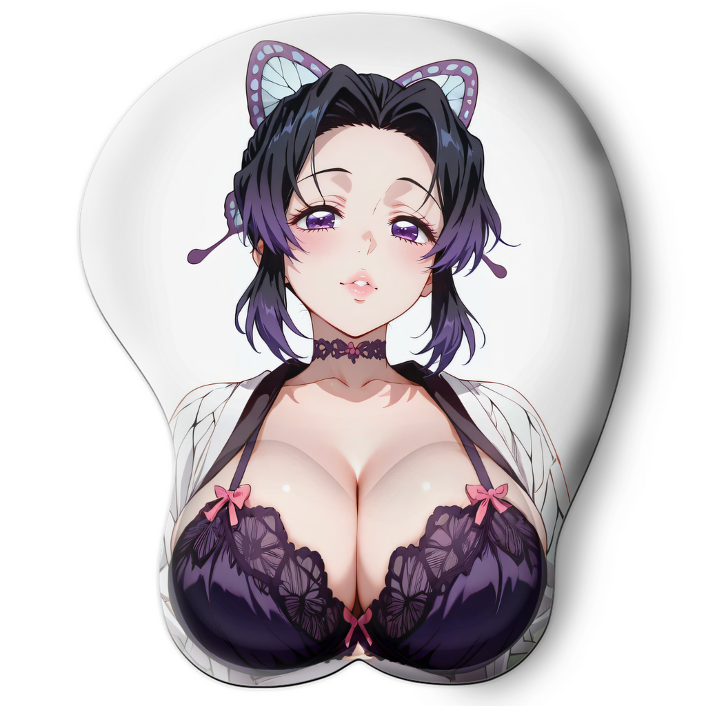 3D oppai Anime MousePad with Wrist Rest by  Demon Slayer Shinobu kosho #06