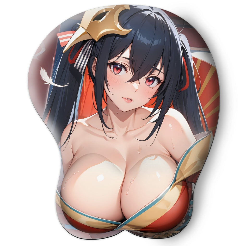 3D oppai Anime Mouse Pad with Wrist Rest by Azur Lane Taihou #01