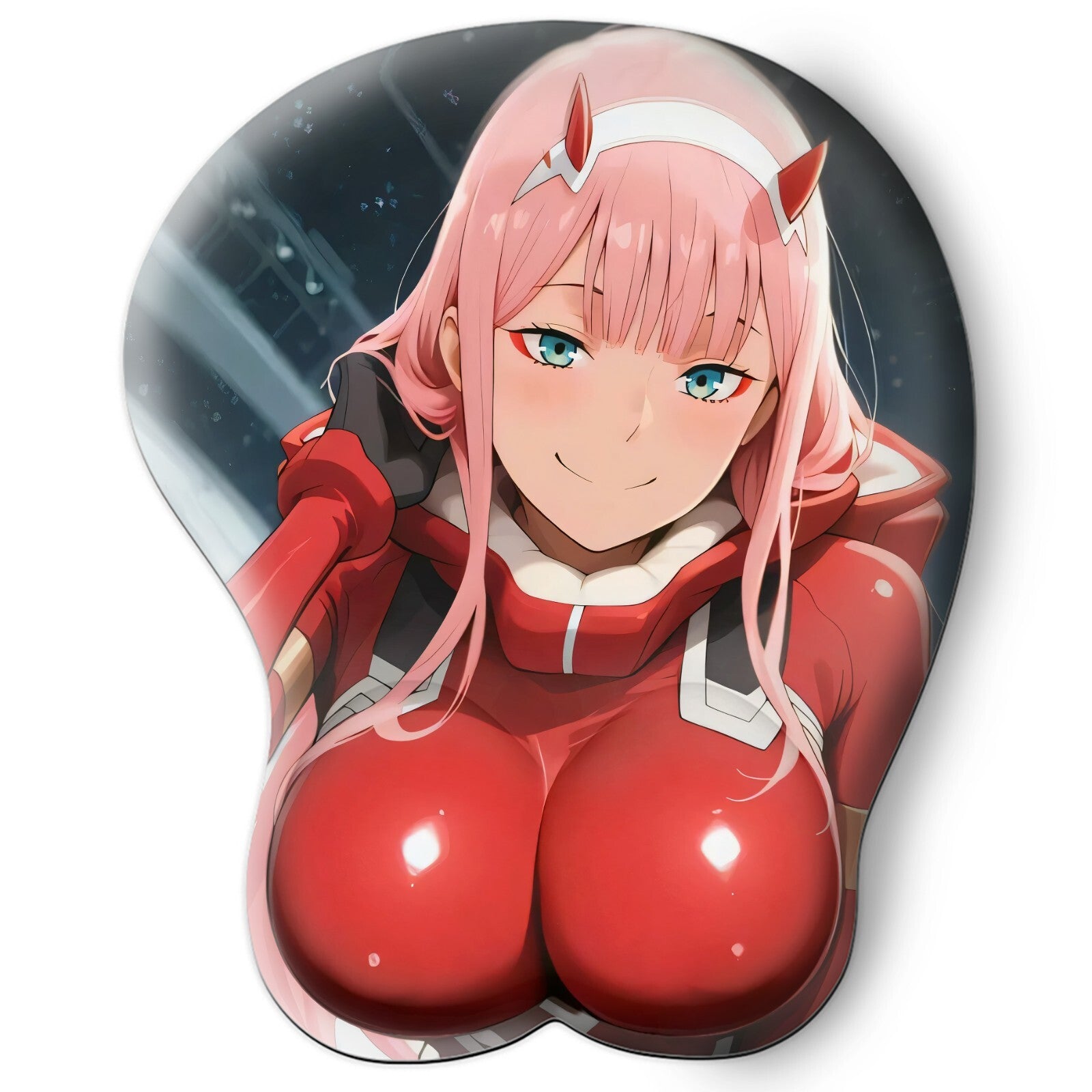 3D oppai Anime MousePad with Wrist Rest by Darling in the Franxx Zero two #01