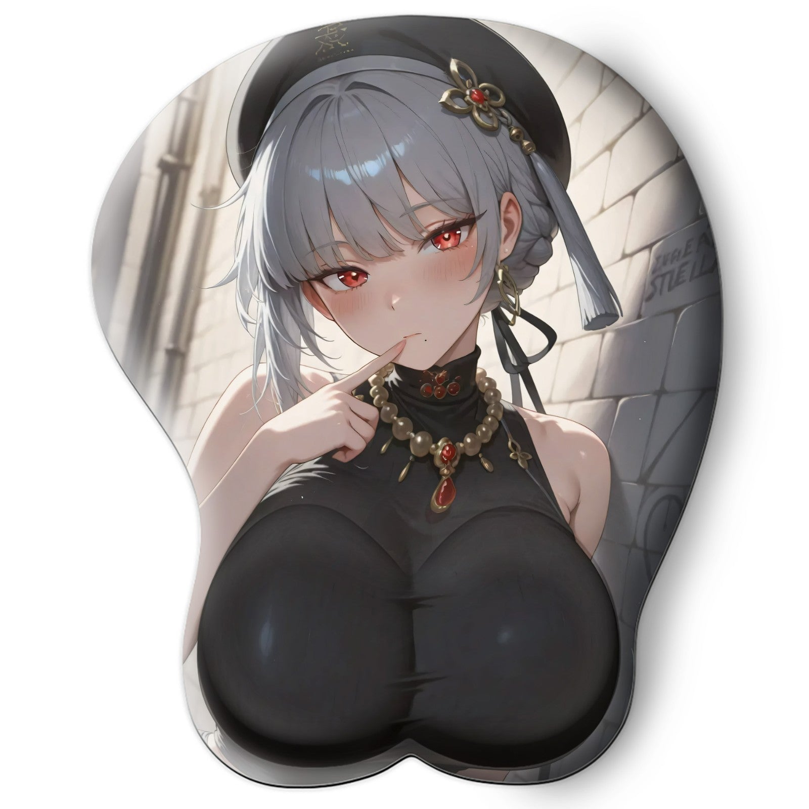 3D oppai Anime Mouse Pad with Wrist Rest by Wuthering Waves sanhua #01
